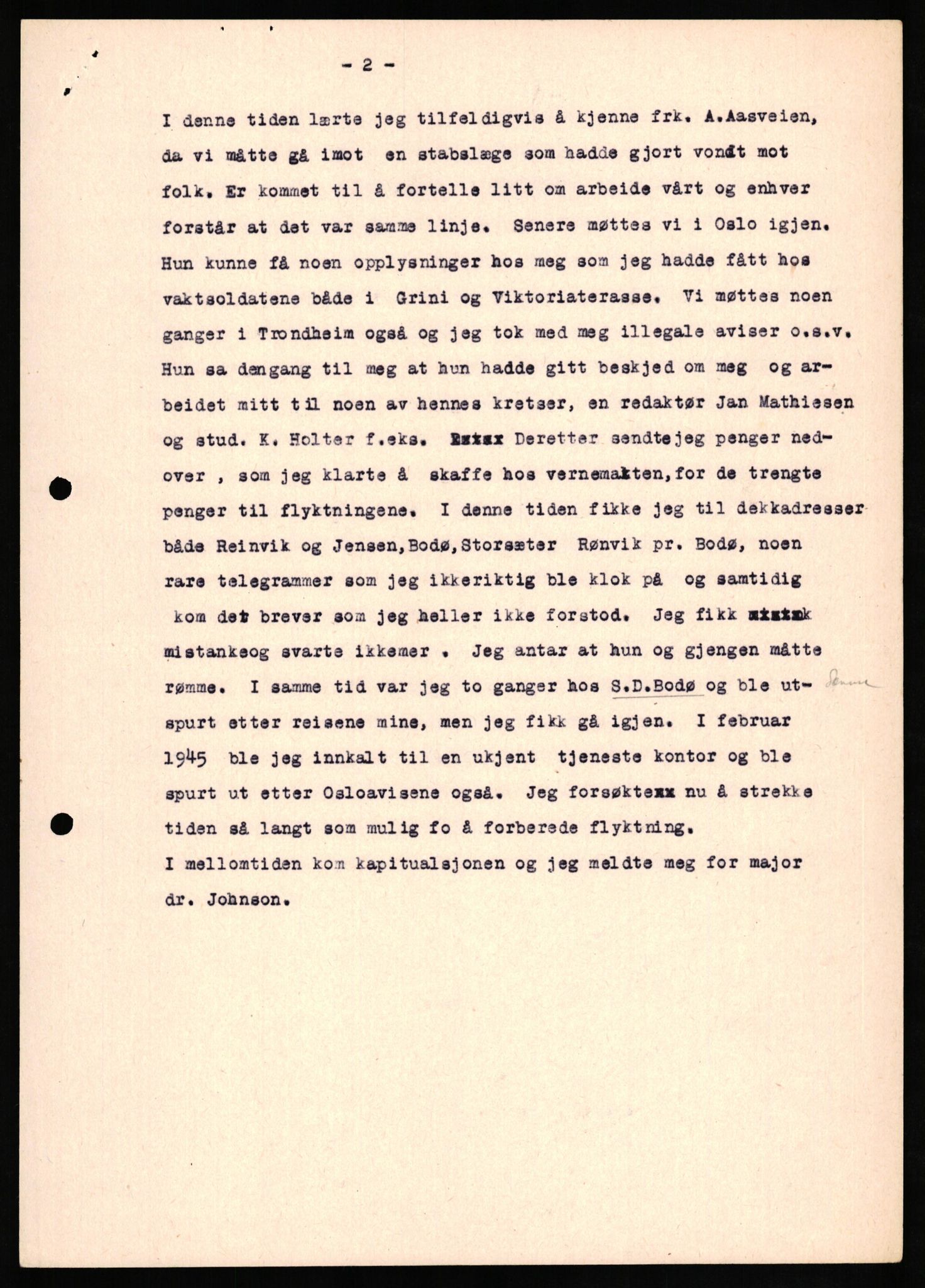 Forsvaret, Forsvarets overkommando II, AV/RA-RAFA-3915/D/Db/L0019: CI Questionaires. Tyske okkupasjonsstyrker i Norge. Tyskere., 1945-1946, p. 198