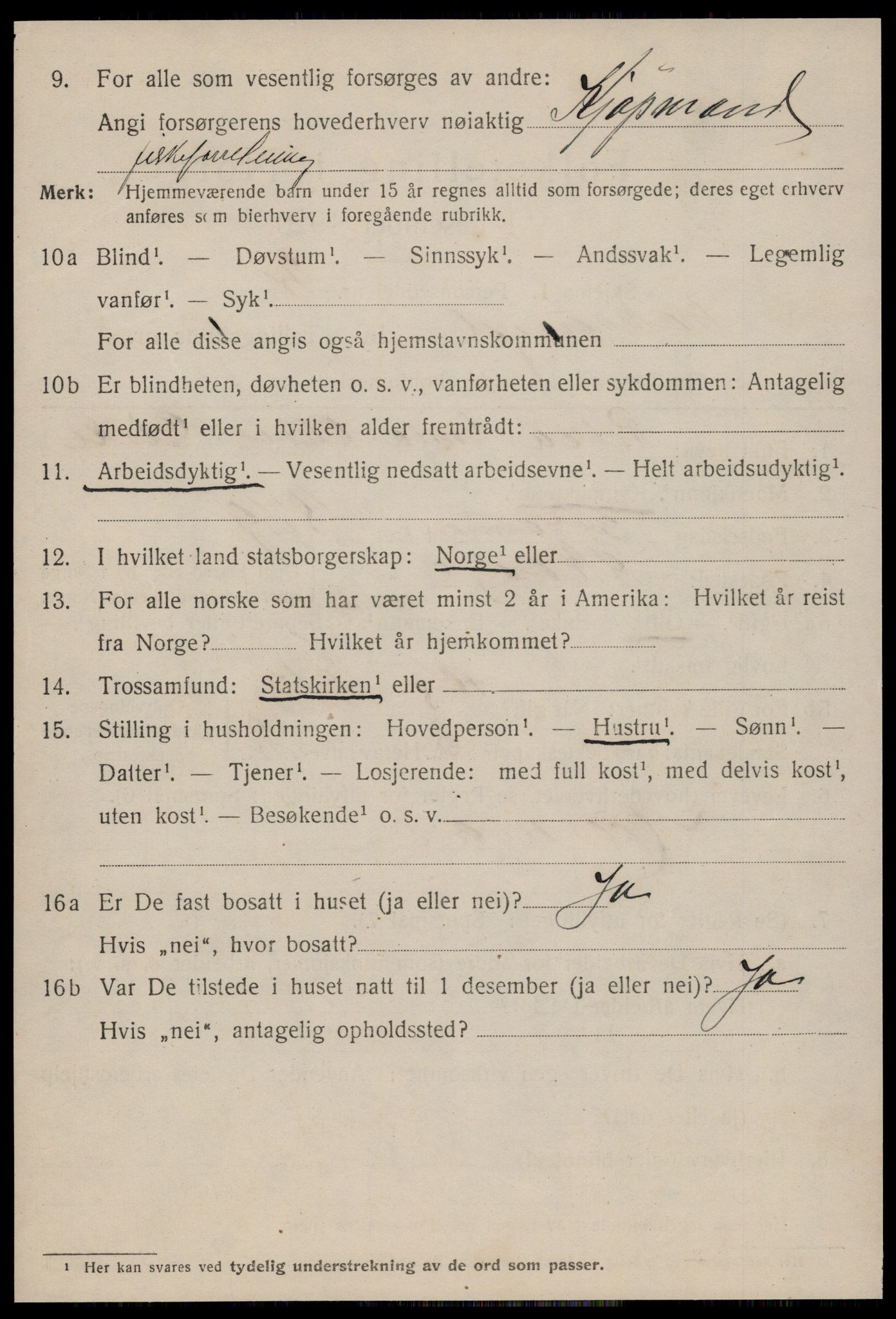 SAT, 1920 census for Ålesund, 1920, p. 21247