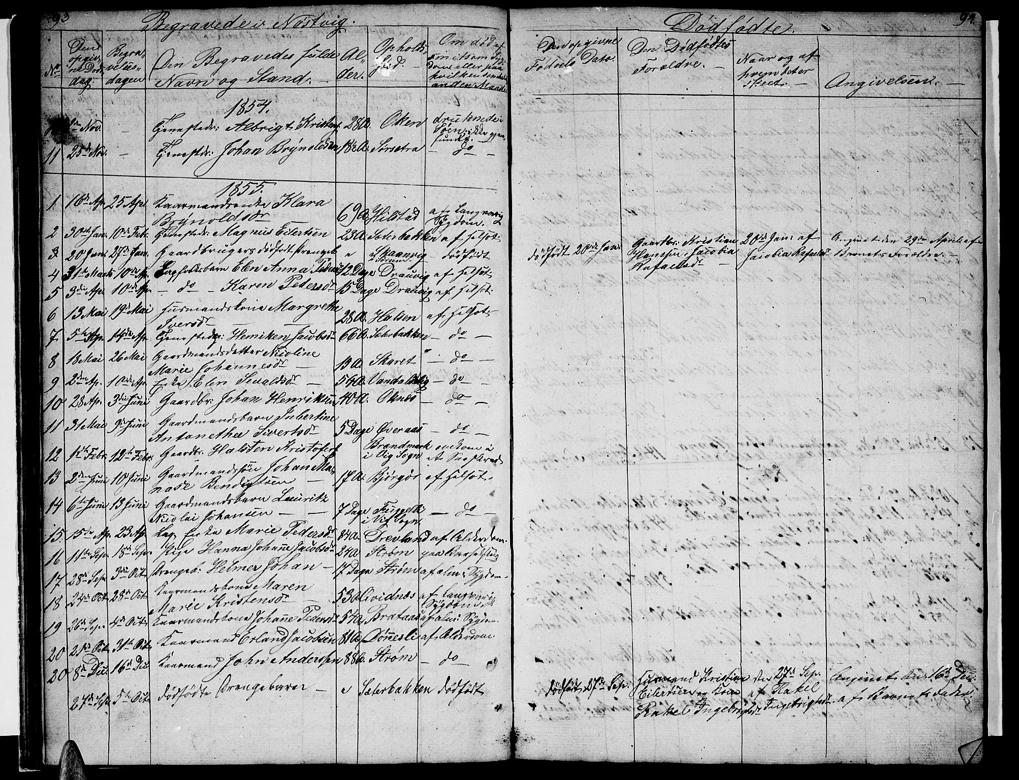 Ministerialprotokoller, klokkerbøker og fødselsregistre - Nordland, AV/SAT-A-1459/814/L0228: Parish register (copy) no. 814C01, 1838-1858, p. 93-94