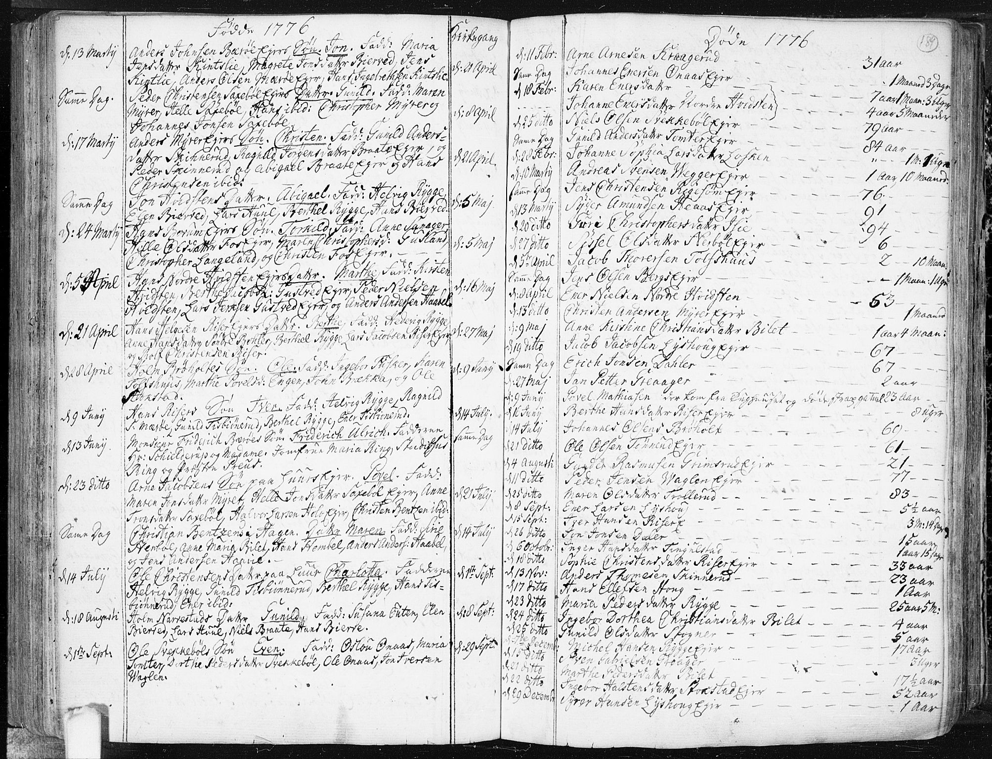 Hobøl prestekontor Kirkebøker, AV/SAO-A-2002/F/Fa/L0001: Parish register (official) no. I 1, 1733-1814, p. 189