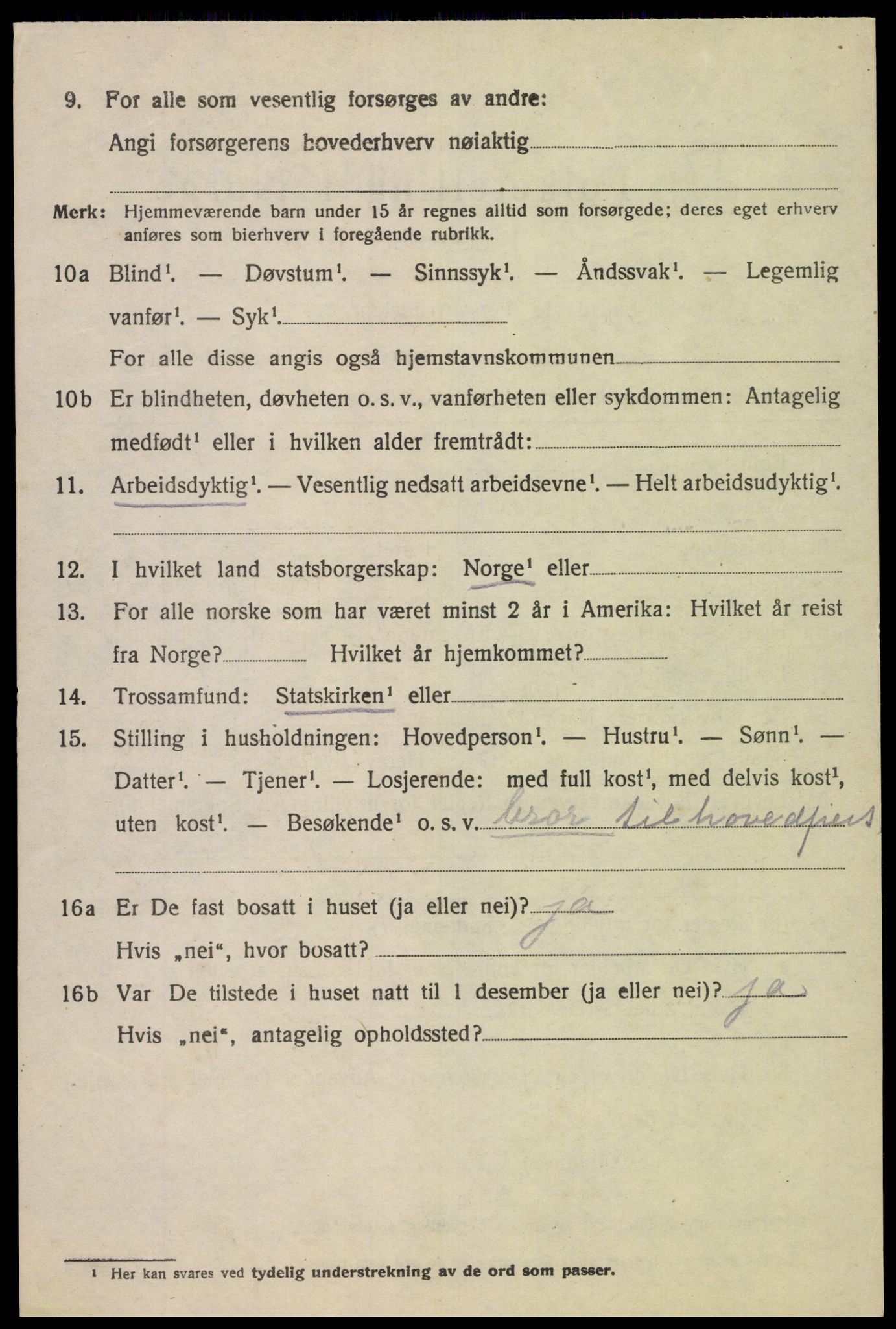 SAK, 1920 census for Øvre Sirdal, 1920, p. 716