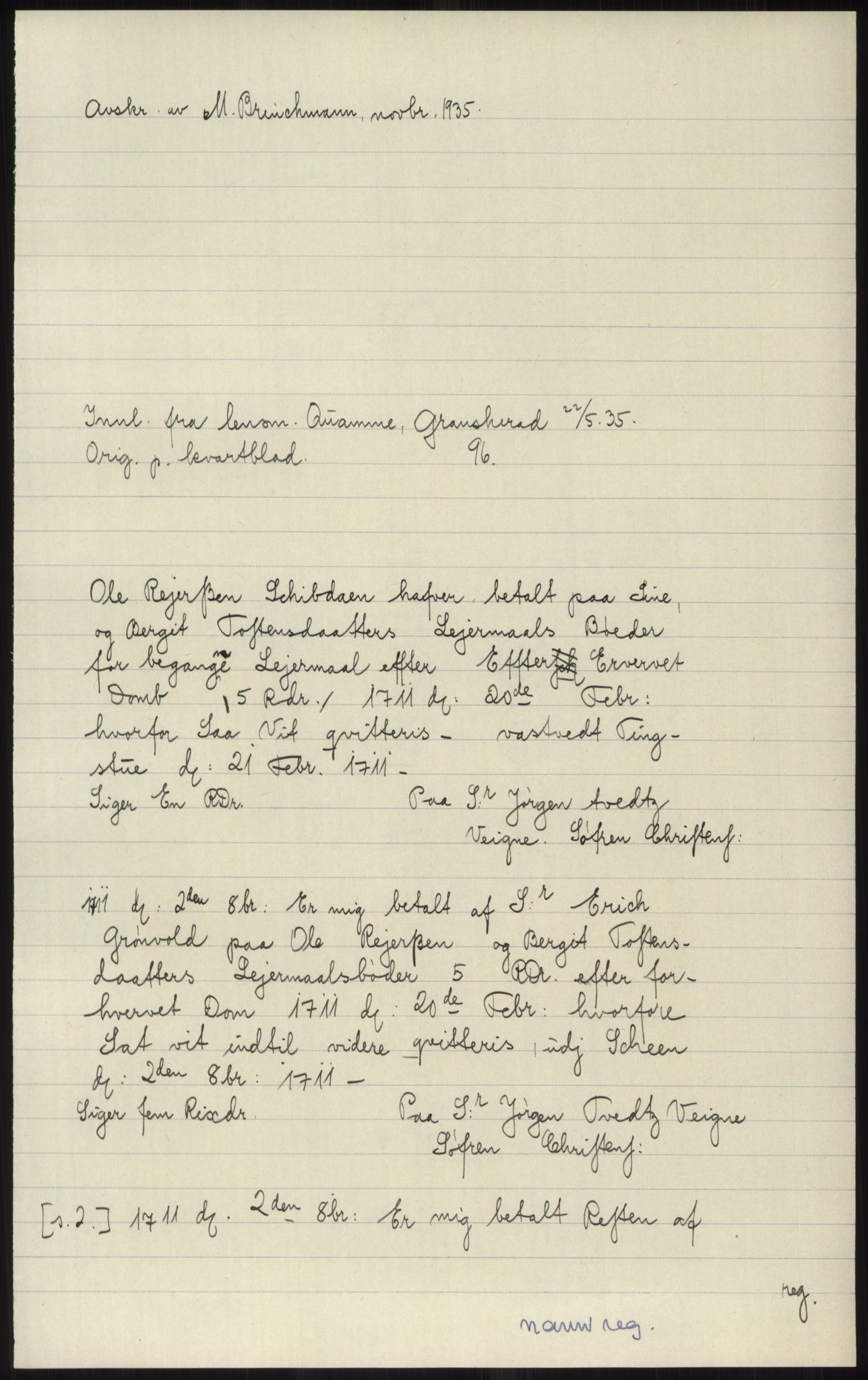 Samlinger til kildeutgivelse, Diplomavskriftsamlingen, AV/RA-EA-4053/H/Ha, p. 2641
