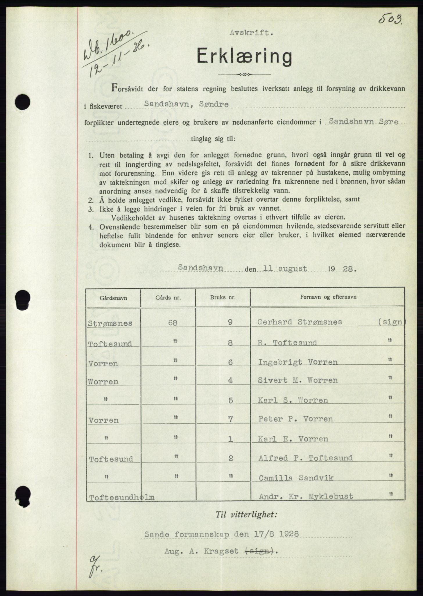 Søre Sunnmøre sorenskriveri, AV/SAT-A-4122/1/2/2C/L0061: Mortgage book no. 55, 1936-1936, Diary no: : 1600/1936