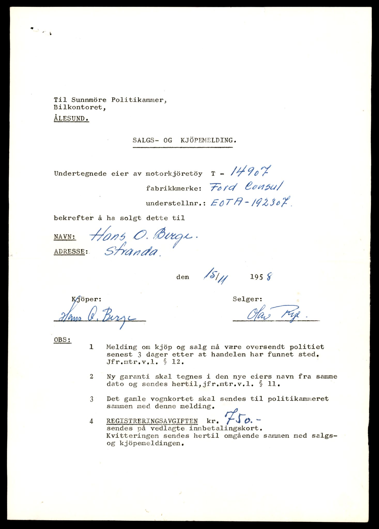 Møre og Romsdal vegkontor - Ålesund trafikkstasjon, AV/SAT-A-4099/F/Fe/L0049: Registreringskort for kjøretøy T 14864 - T 18613, 1927-1998, p. 1013