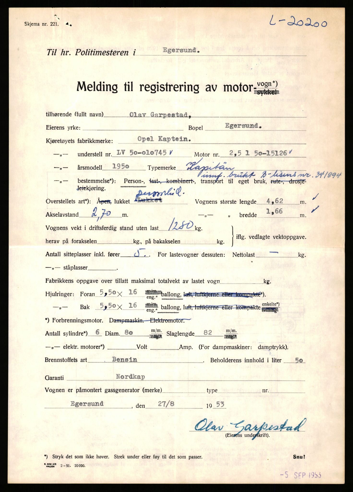 Stavanger trafikkstasjon, AV/SAST-A-101942/0/F/L0036: L-20000 - L-20499, 1930-1971, p. 843