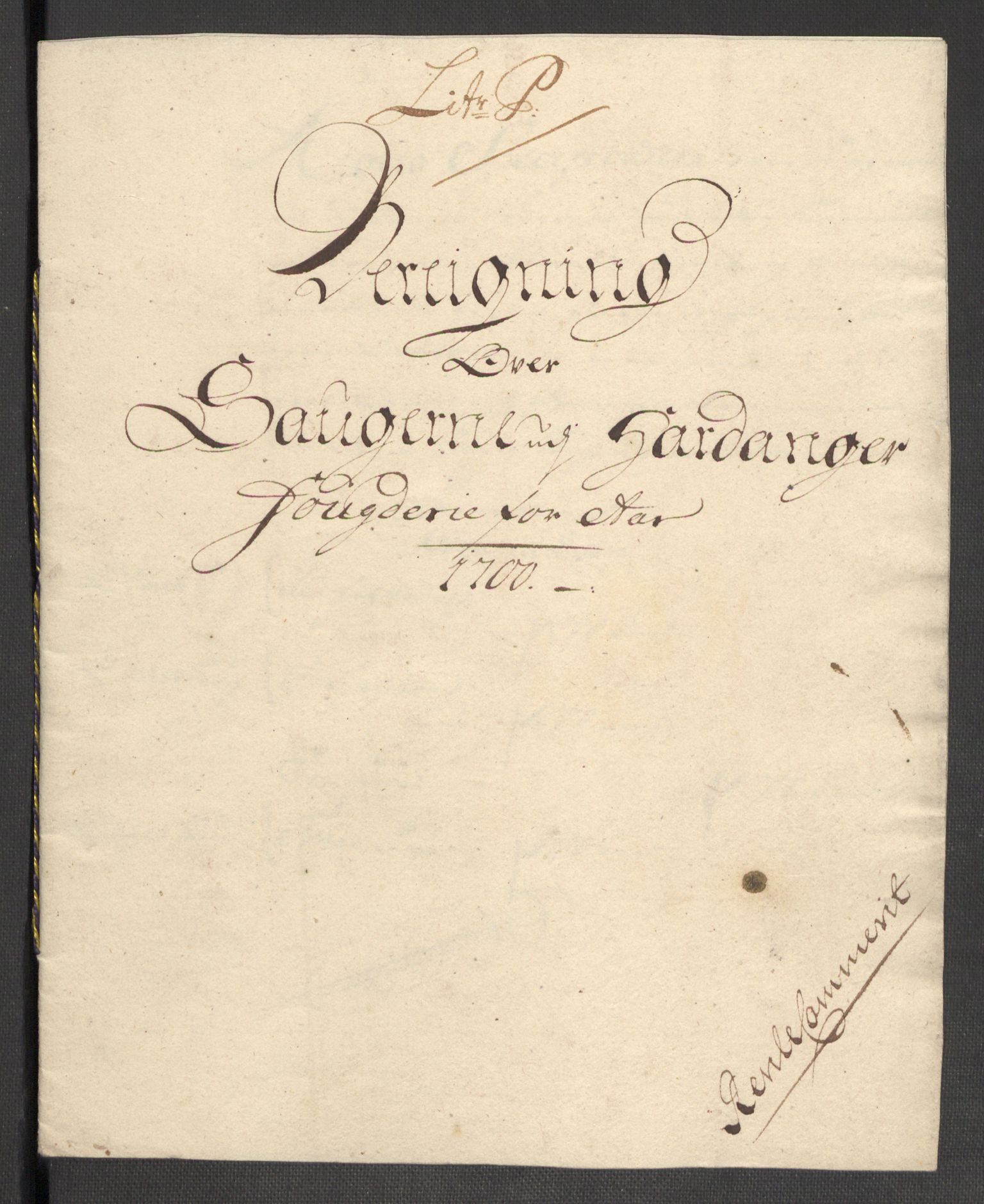 Rentekammeret inntil 1814, Reviderte regnskaper, Fogderegnskap, AV/RA-EA-4092/R48/L2979: Fogderegnskap Sunnhordland og Hardanger, 1700-1701, p. 199