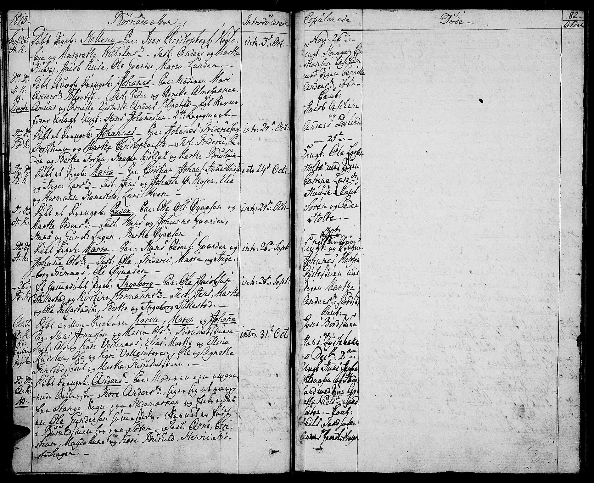 Toten prestekontor, SAH/PREST-102/H/Ha/Haa/L0008: Parish register (official) no. 8, 1809-1814, p. 82