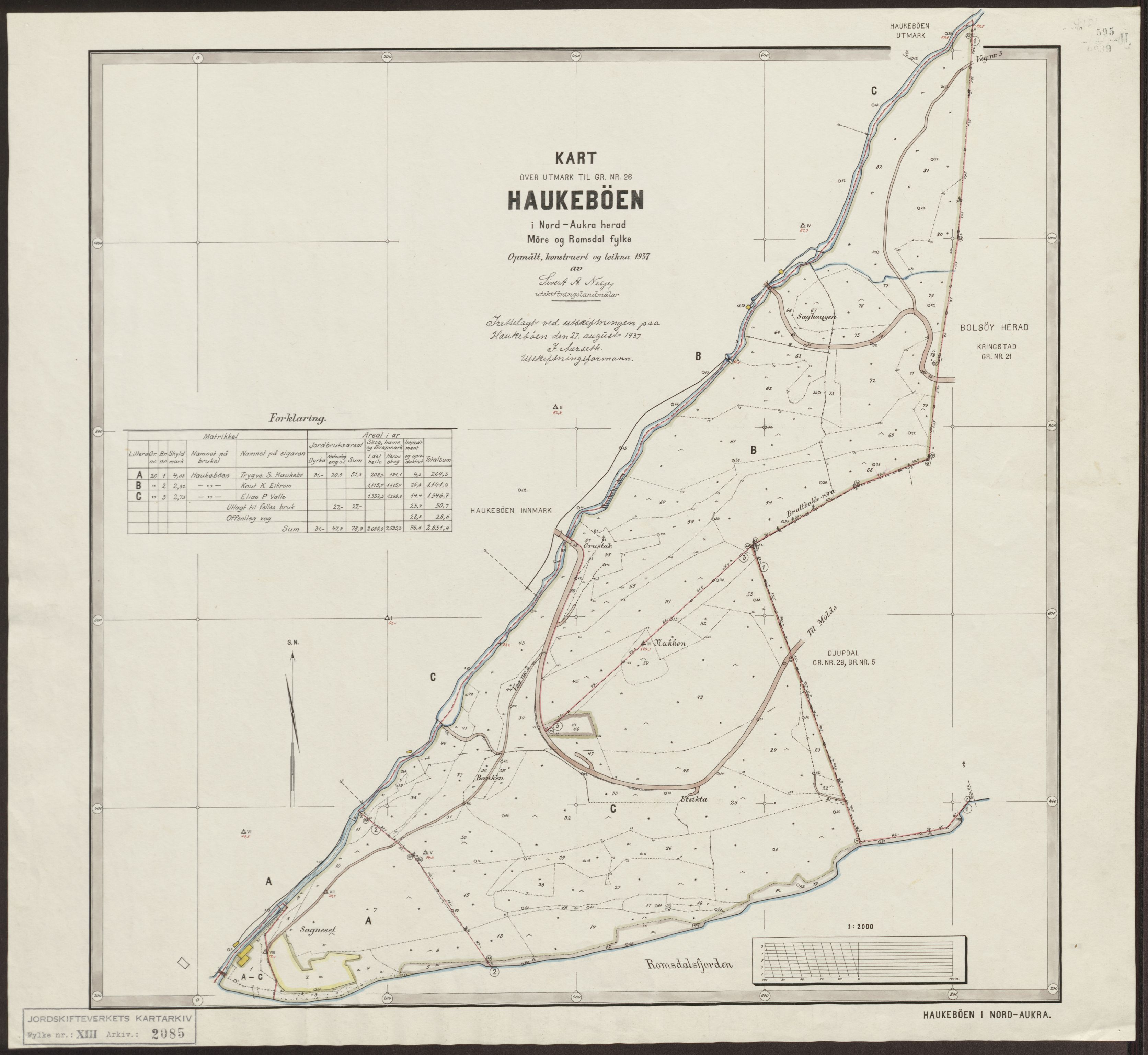 Jordskifteverkets kartarkiv, RA/S-3929/T, 1859-1988, p. 2564