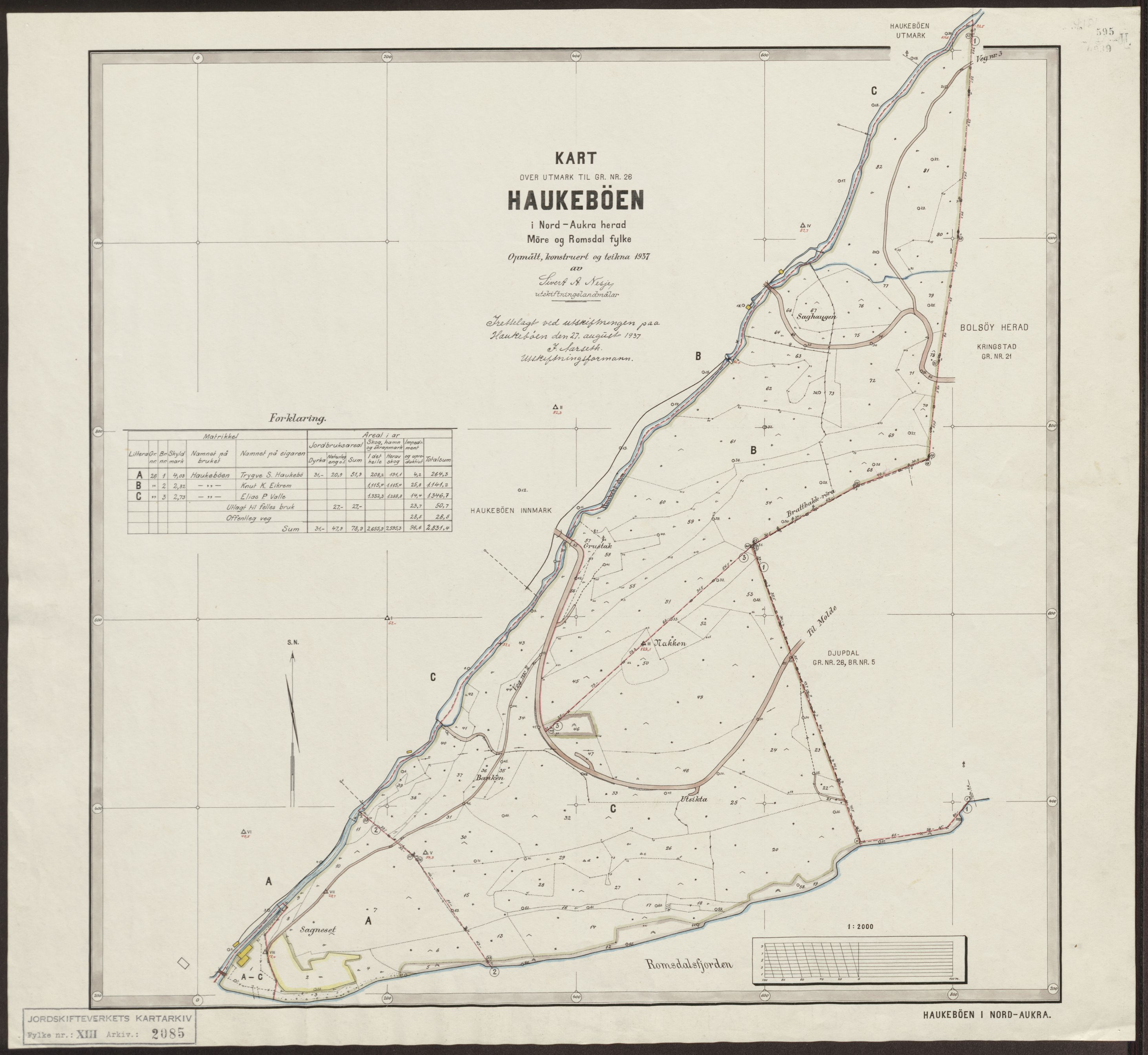 Jordskifteverkets kartarkiv, AV/RA-S-3929/T, 1859-1988, p. 2564