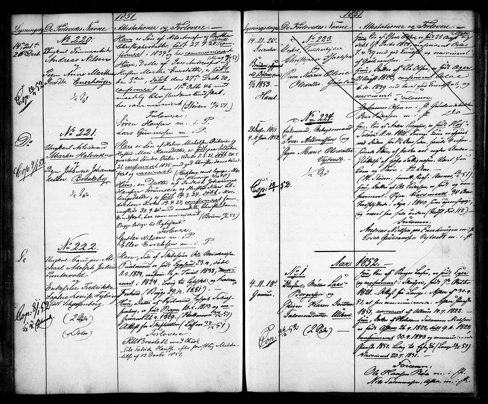 Aker prestekontor kirkebøker, AV/SAO-A-10861/H/L0004: Banns register no. 4, 1848-1853