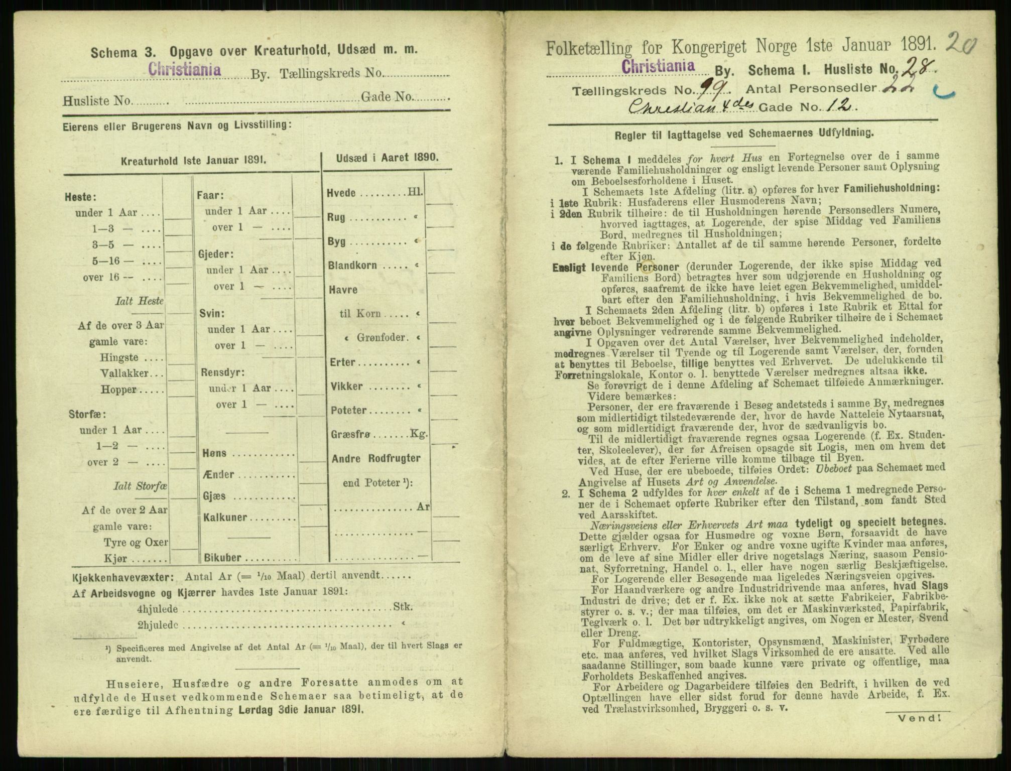 RA, 1891 census for 0301 Kristiania, 1891, p. 48571