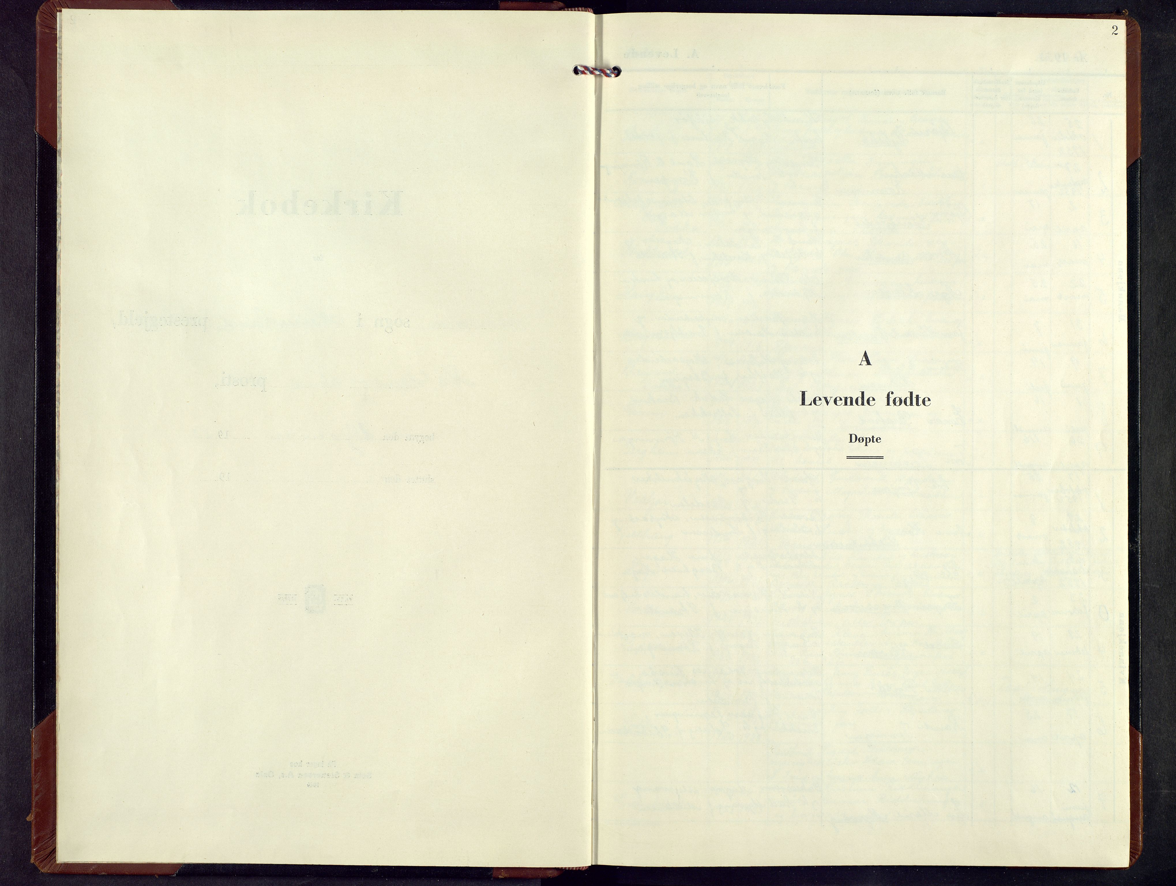 Nordre Land prestekontor, SAH/PREST-124/H/Ha/Hab/L0008: Parish register (copy) no. 8, 1953-1974, p. 2
