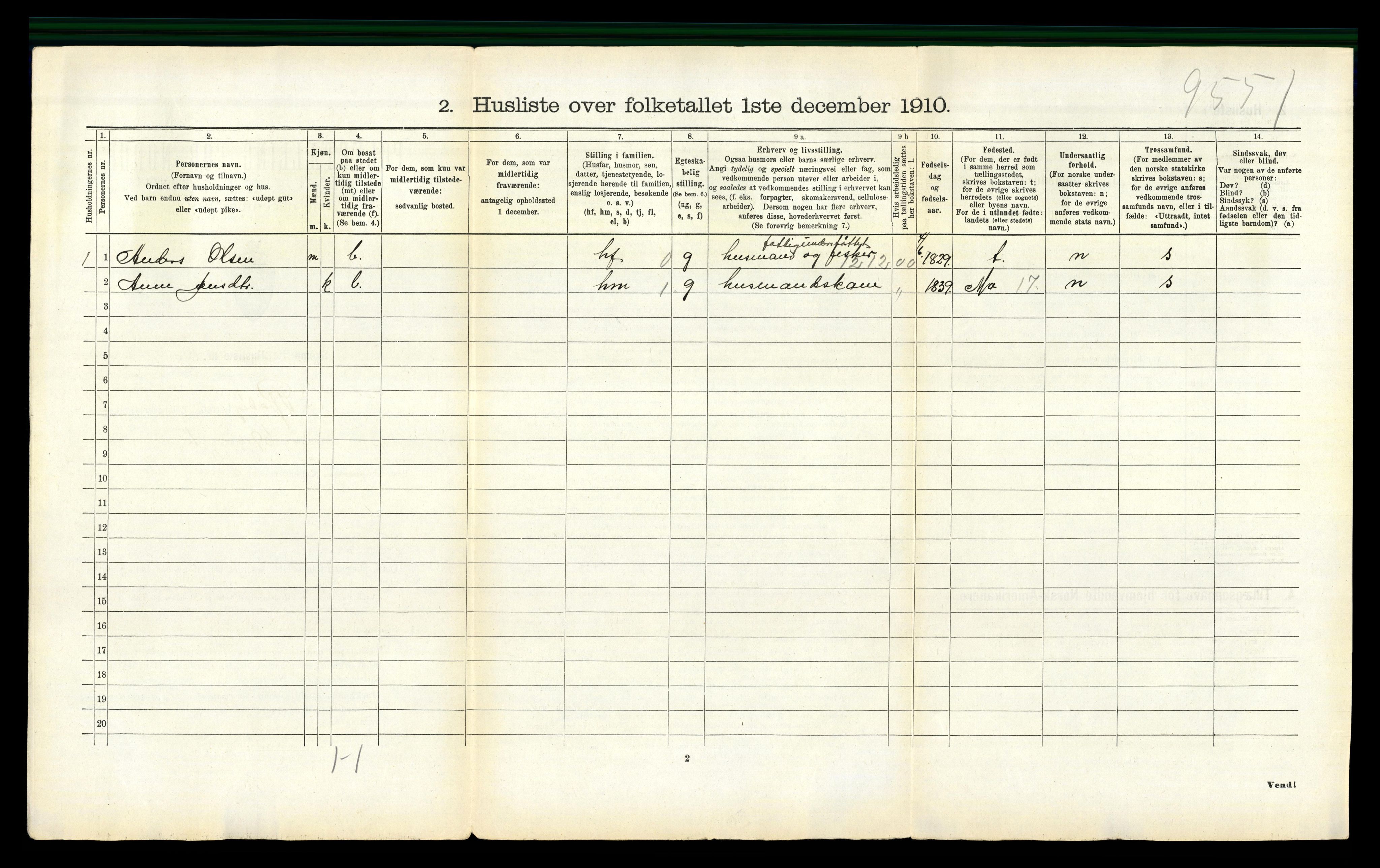 RA, 1910 census for Rødøy, 1910, p. 844