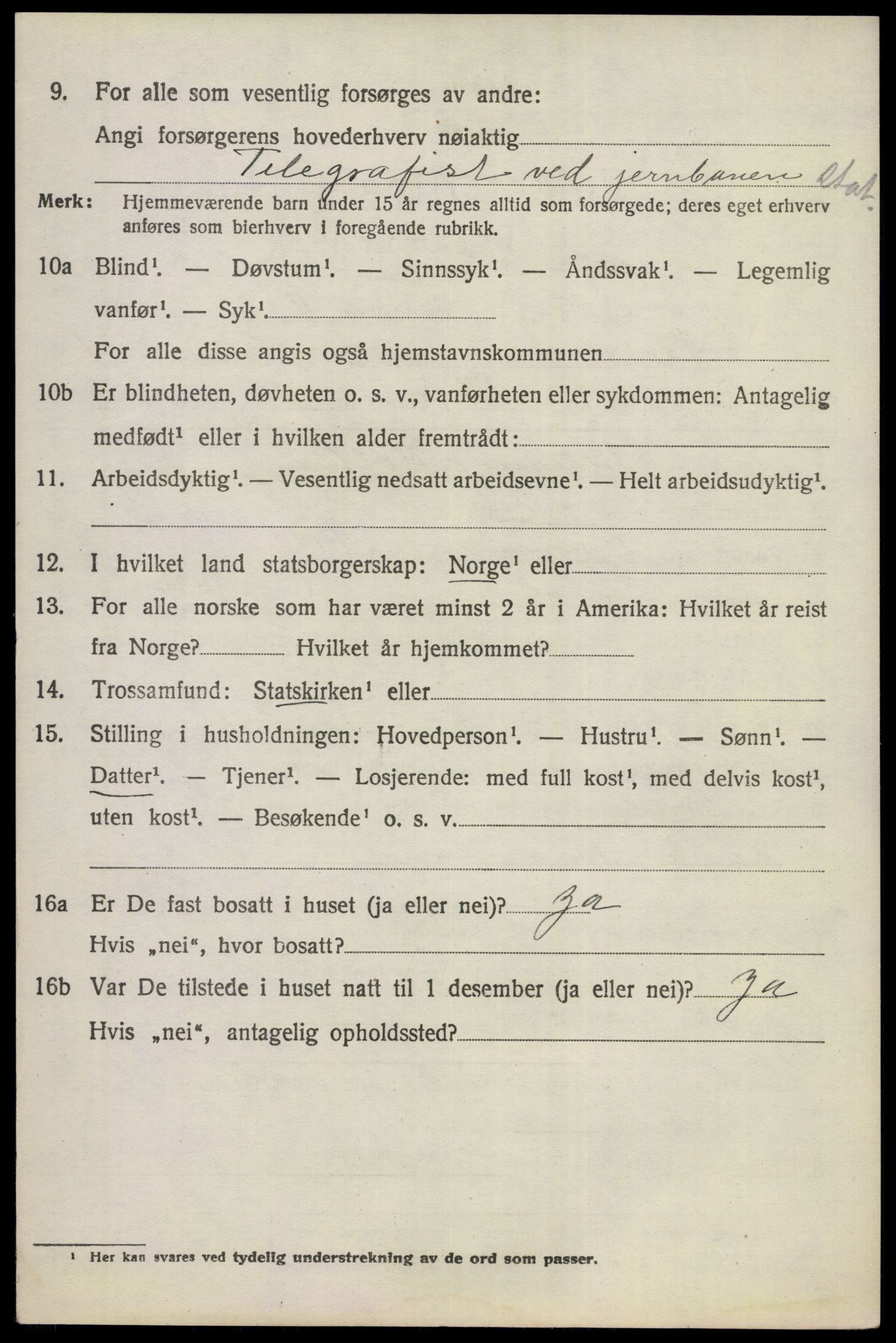 SAKO, 1920 census for Ådal, 1920, p. 1607