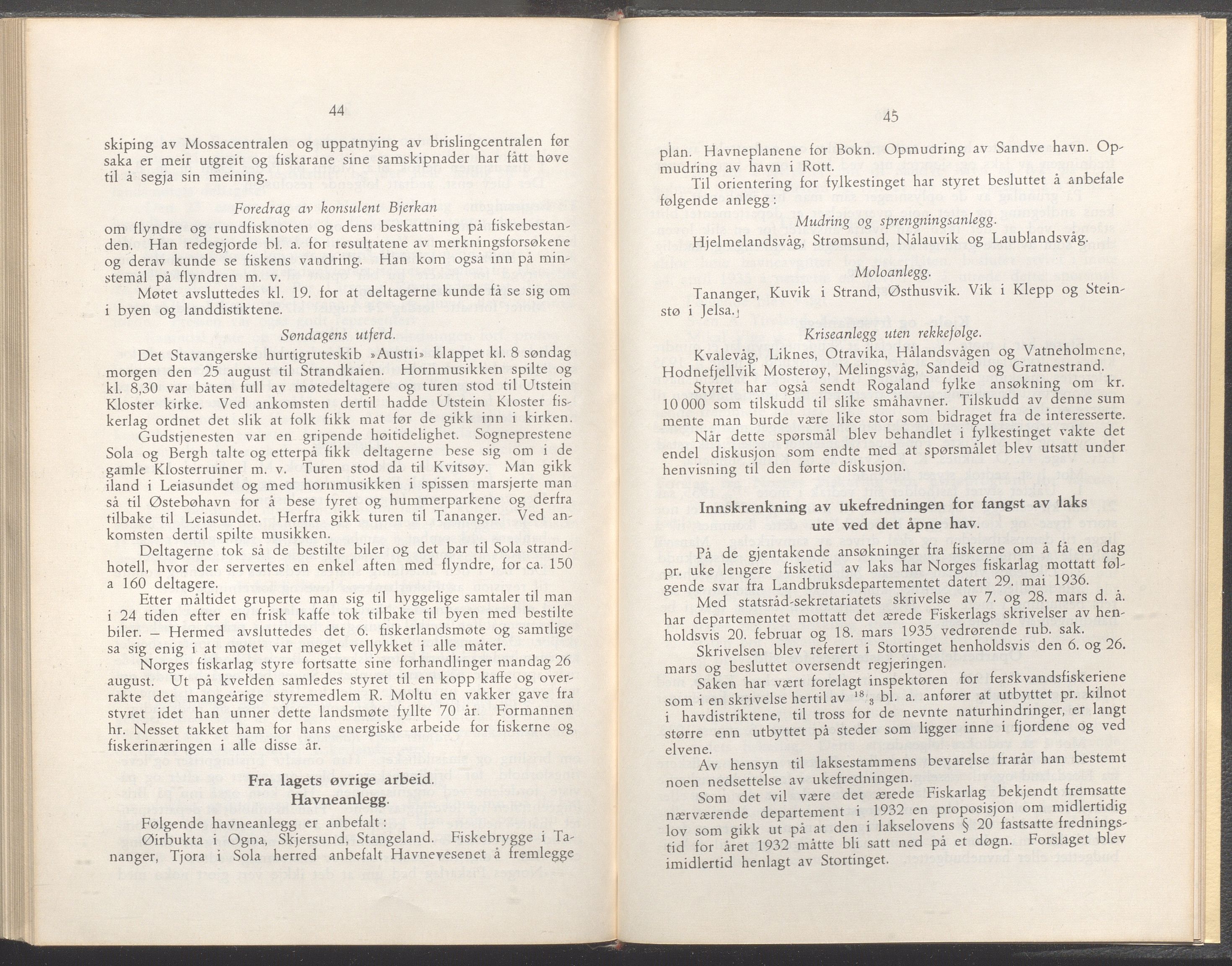 Rogaland fylkeskommune - Fylkesrådmannen , IKAR/A-900/A/Aa/Aaa/L0056: Møtebok , 1937, p. 44-45