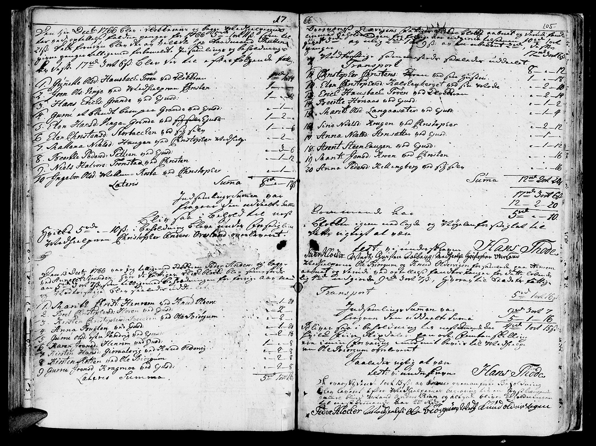 Ministerialprotokoller, klokkerbøker og fødselsregistre - Nord-Trøndelag, SAT/A-1458/701/L0003: Parish register (official) no. 701A03, 1751-1783, p. 105