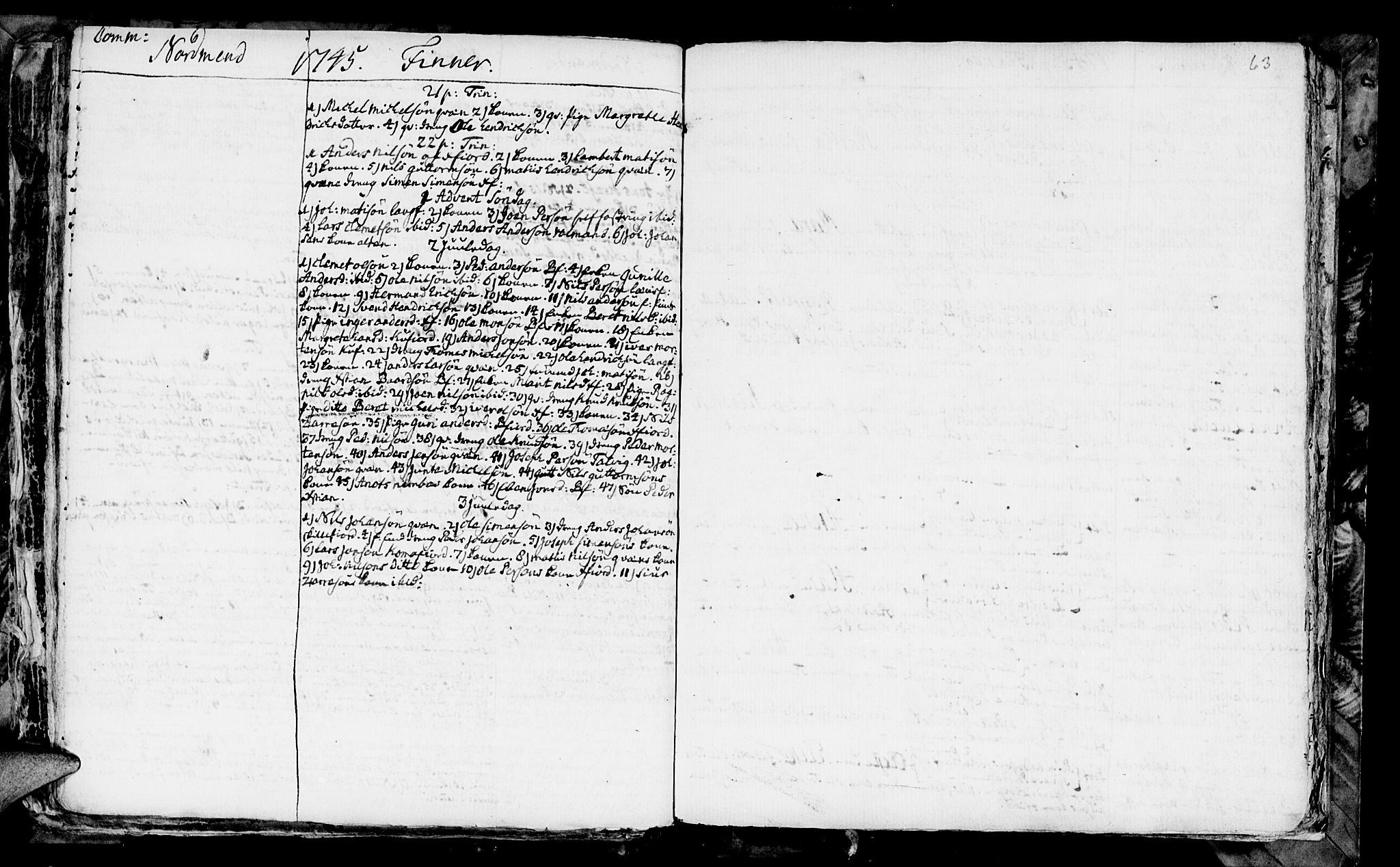 Talvik sokneprestkontor, AV/SATØ-S-1337/H/Ha/L0003kirke: Parish register (official) no. 3, 1735-1752, p. 63