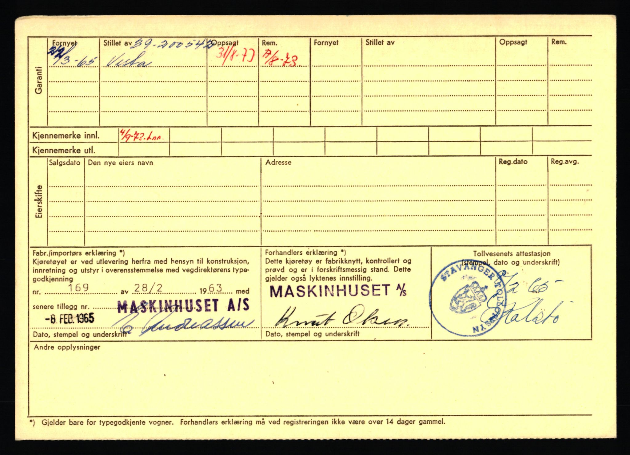 Stavanger trafikkstasjon, AV/SAST-A-101942/0/F/L0072: L-82200 - L-84099, 1930-1971, p. 1570