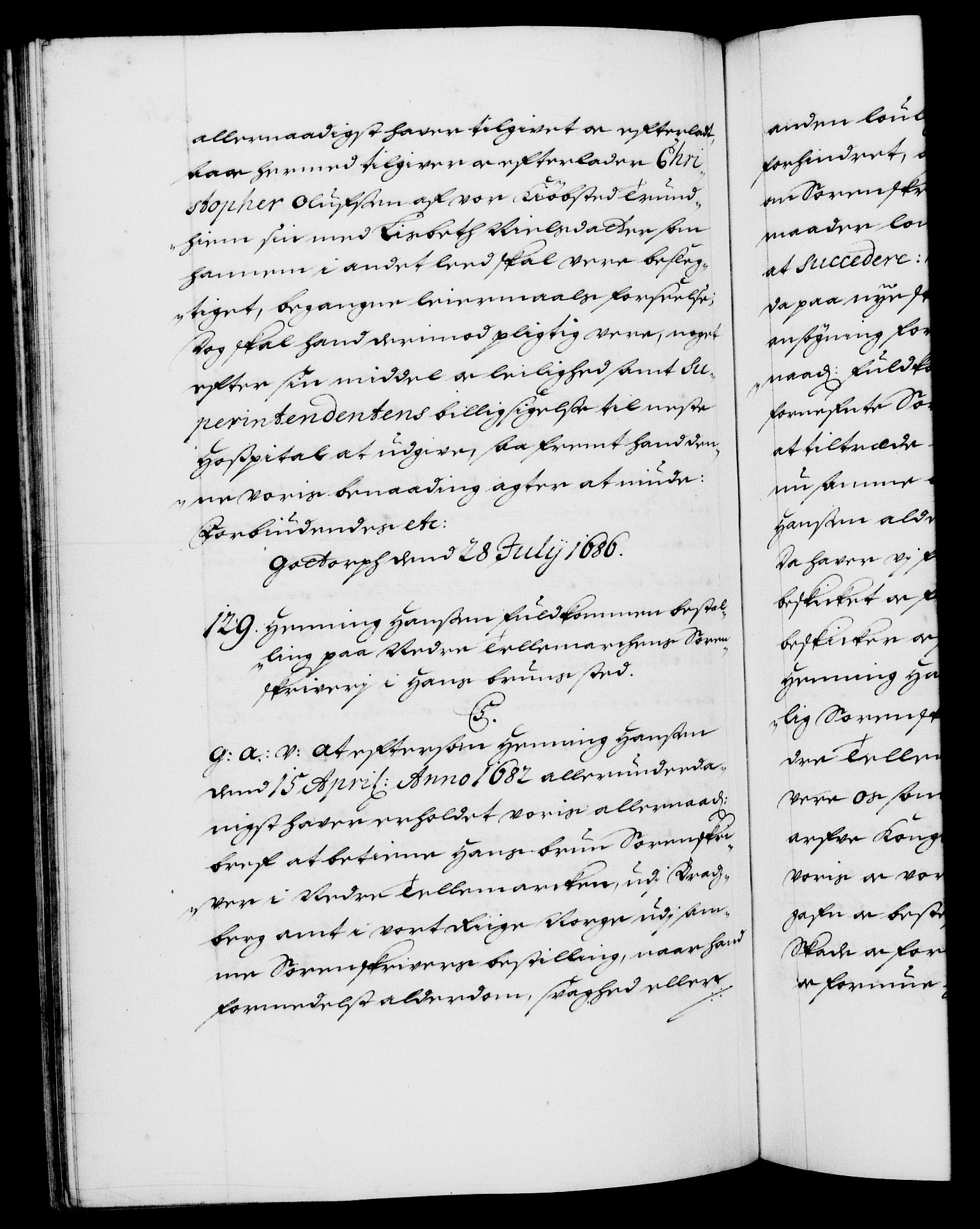 Danske Kanselli 1572-1799, AV/RA-EA-3023/F/Fc/Fca/Fcaa/L0014: Norske registre (mikrofilm), 1685-1687, p. 338b