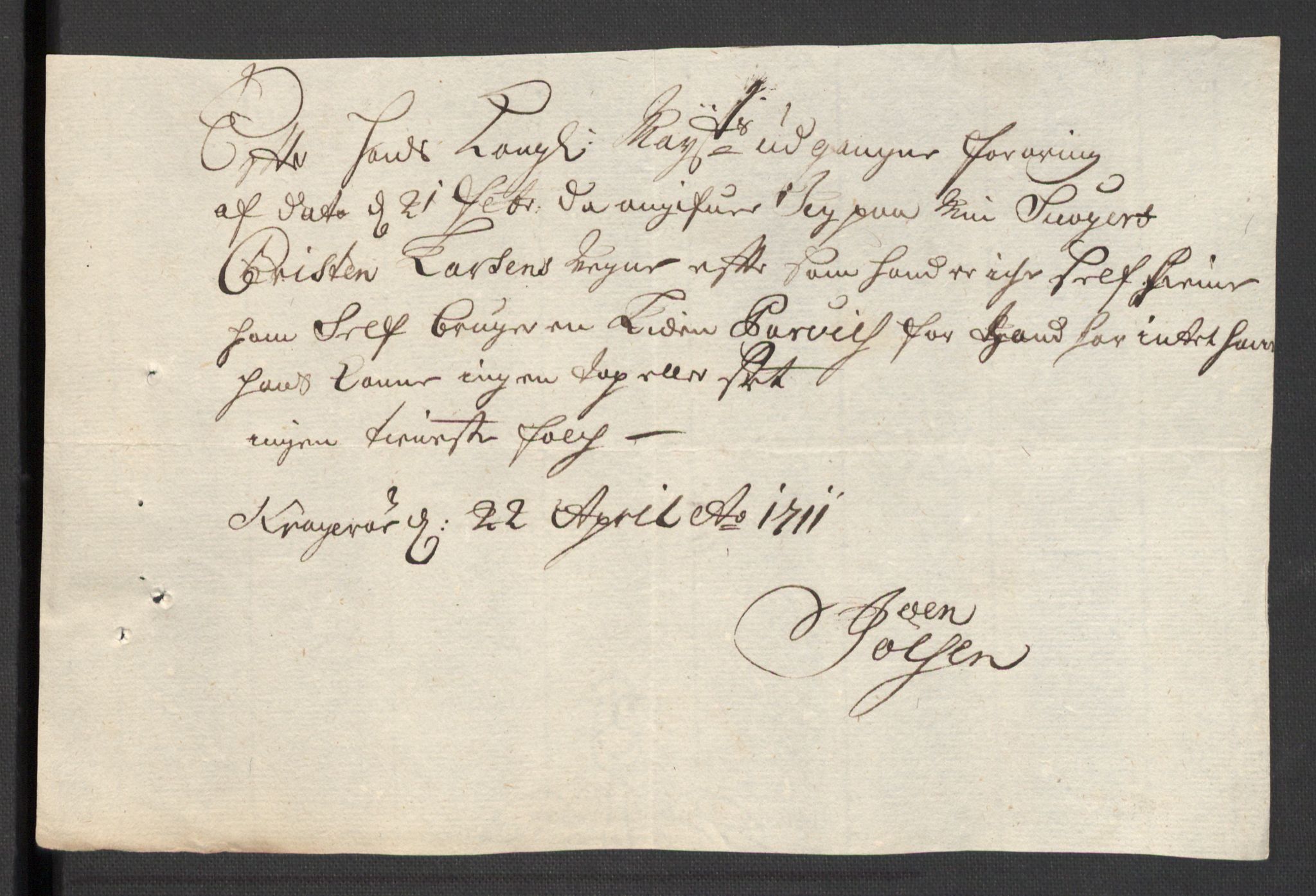 Rentekammeret inntil 1814, Reviderte regnskaper, Fogderegnskap, AV/RA-EA-4092/R36/L2121: Fogderegnskap Øvre og Nedre Telemark og Bamble, 1711, p. 552