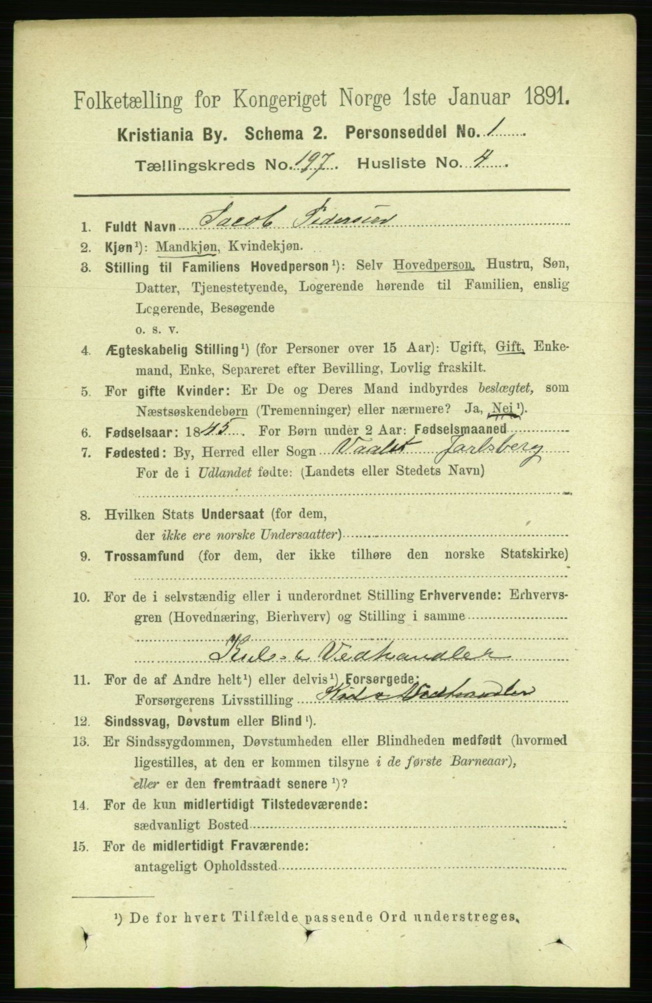 RA, 1891 census for 0301 Kristiania, 1891, p. 118868