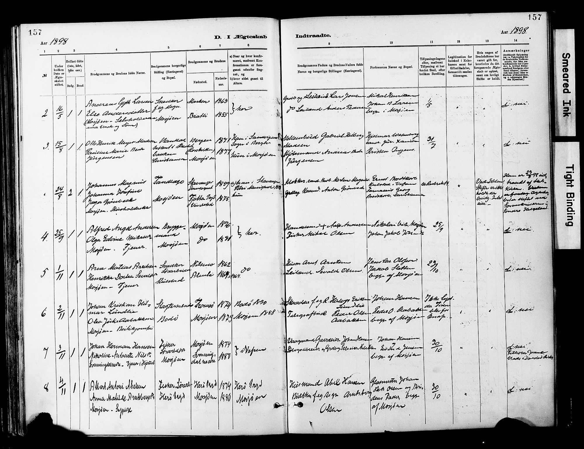 Ministerialprotokoller, klokkerbøker og fødselsregistre - Nordland, AV/SAT-A-1459/820/L0296: Parish register (official) no. 820A17, 1880-1903, p. 157