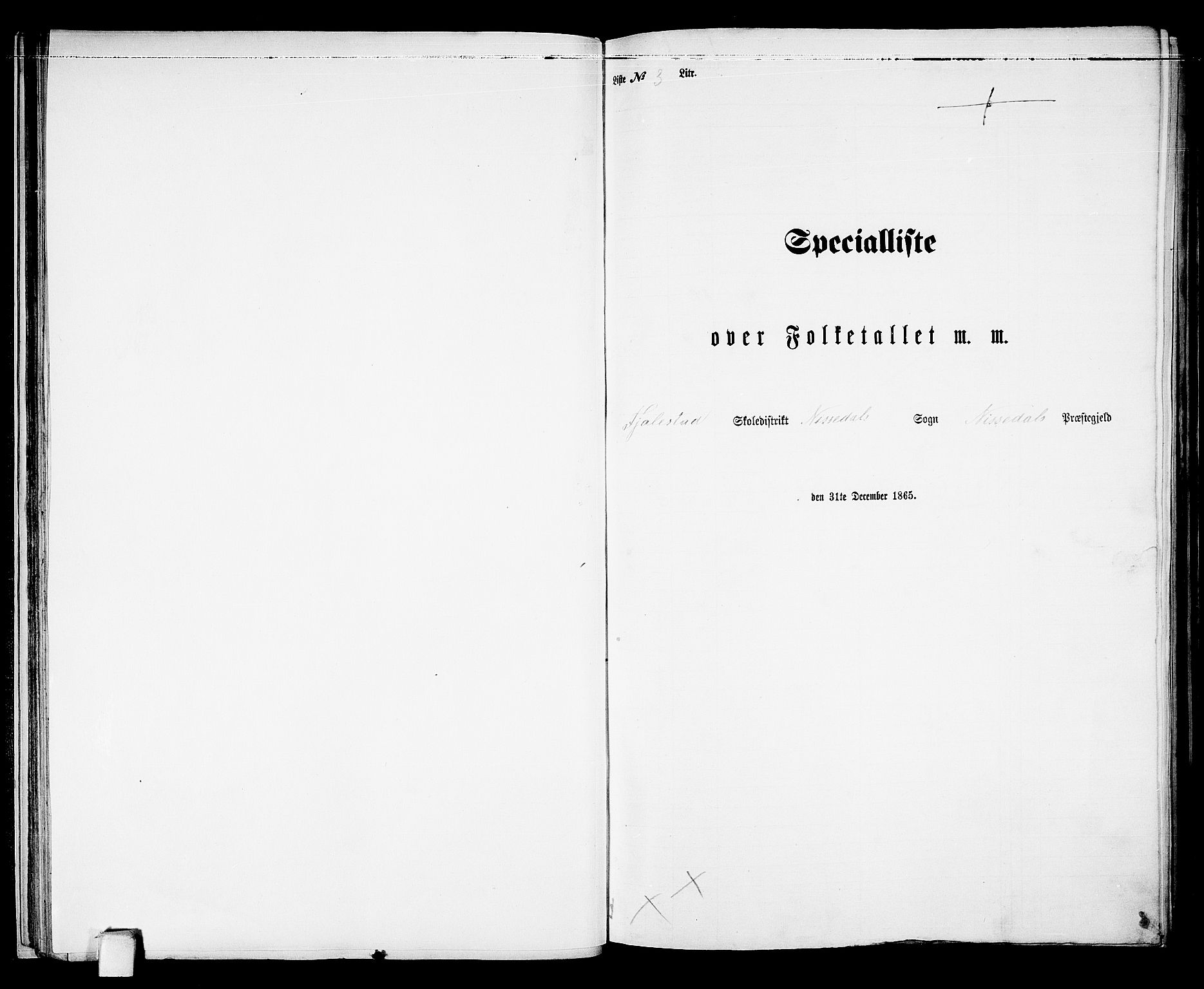 RA, 1865 census for Nissedal, 1865, p. 34