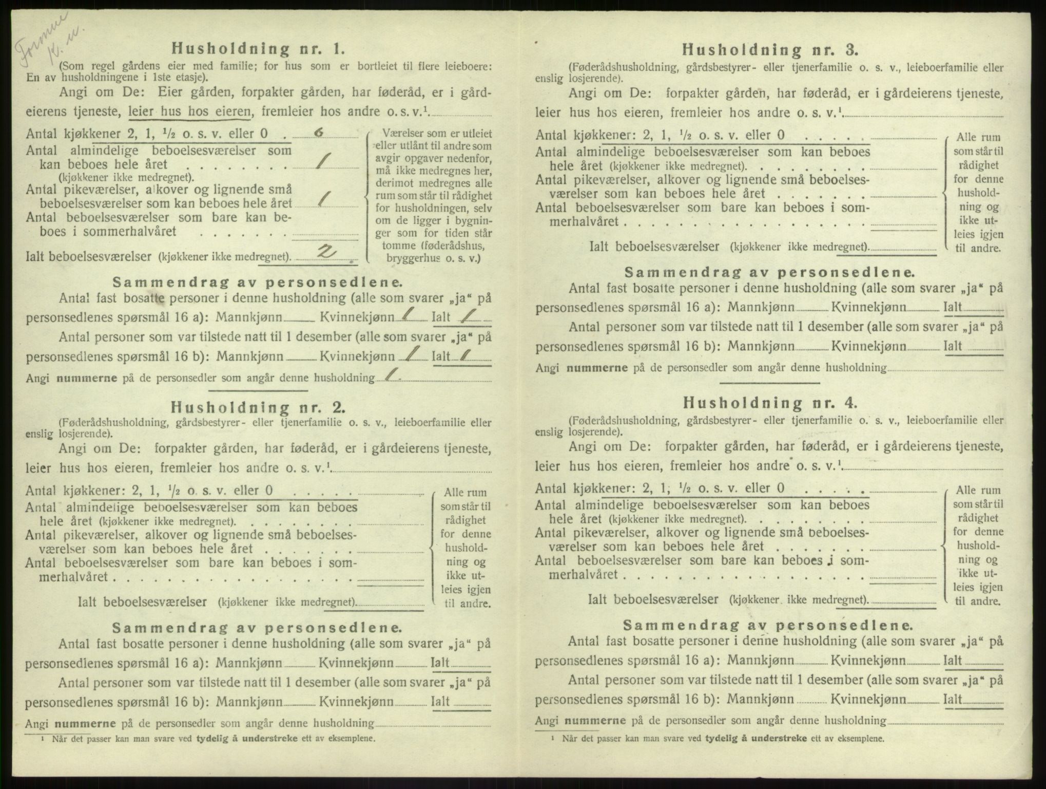 SAB, 1920 census for Naustdal, 1920, p. 249