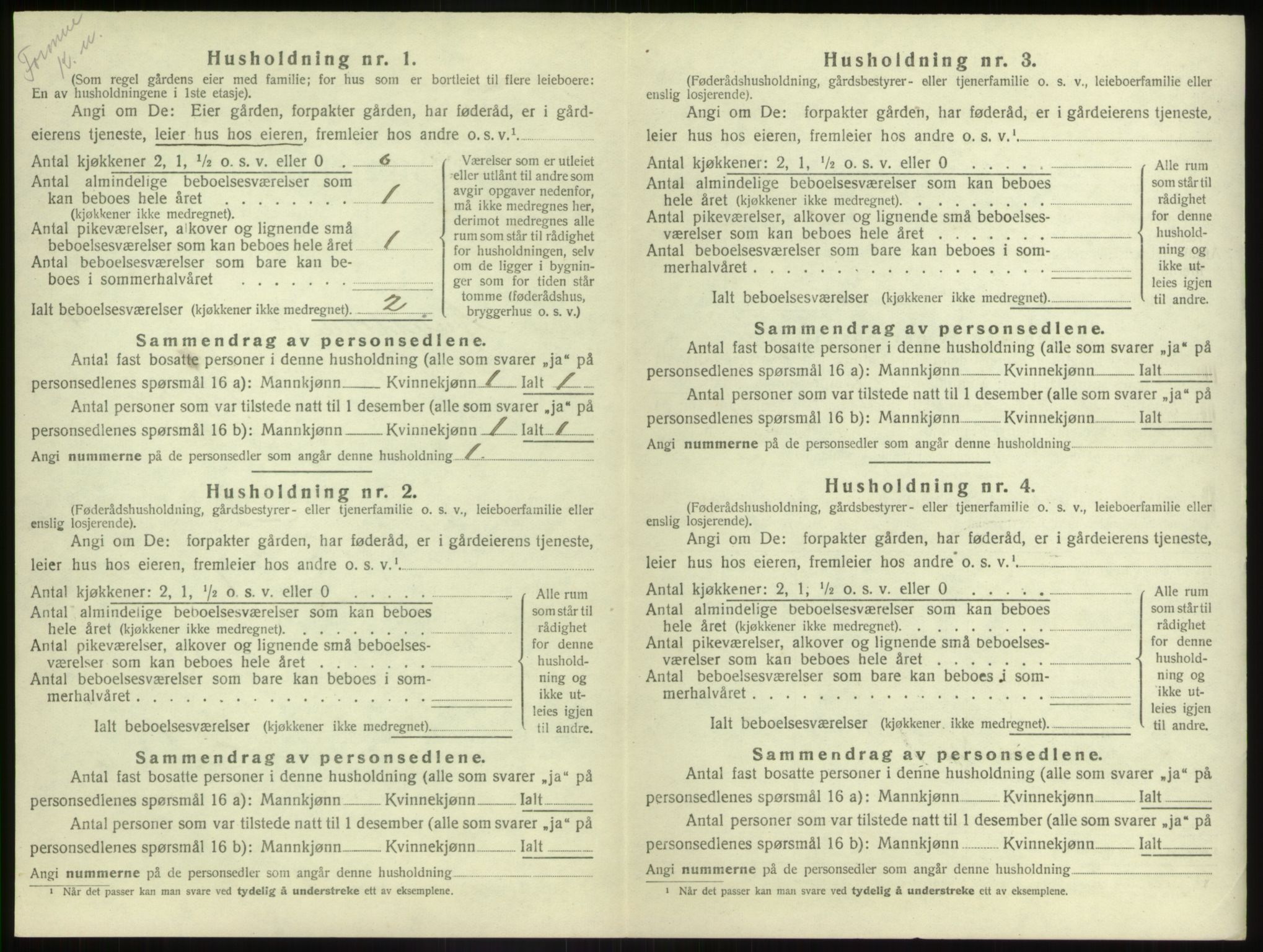 SAB, 1920 census for Naustdal, 1920, p. 249