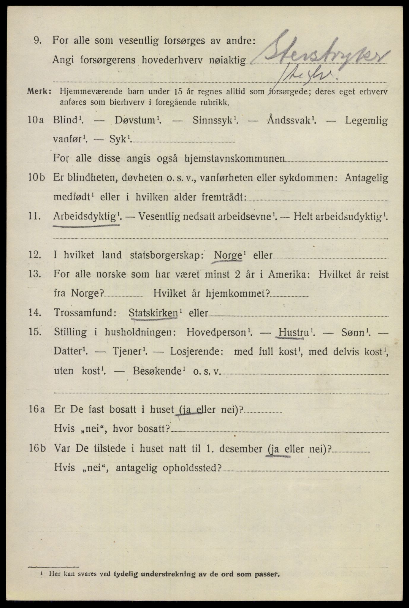 SAO, 1920 census for Eidsvoll, 1920, p. 16534