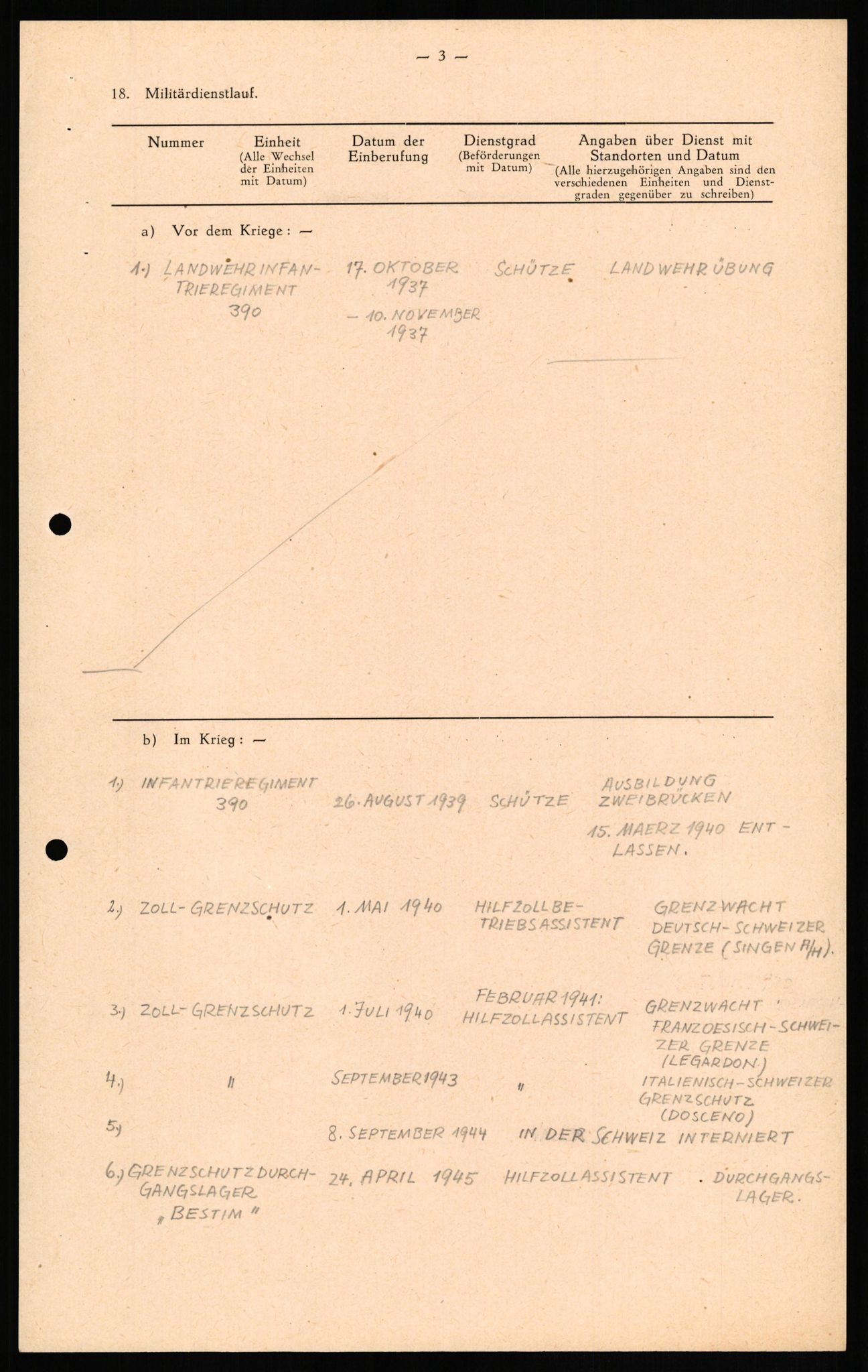 Forsvaret, Forsvarets overkommando II, AV/RA-RAFA-3915/D/Db/L0016: CI Questionaires. Tyske okkupasjonsstyrker i Norge. Tyskere., 1945-1946, p. 307