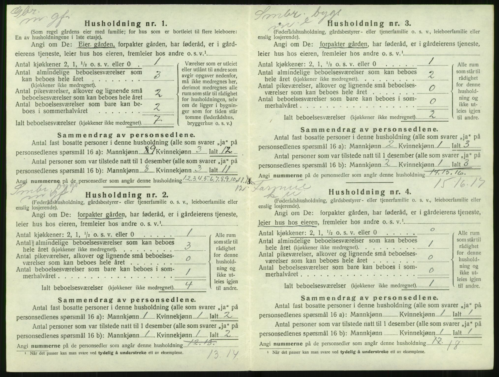 SAT, 1920 census for Stranda, 1920, p. 512