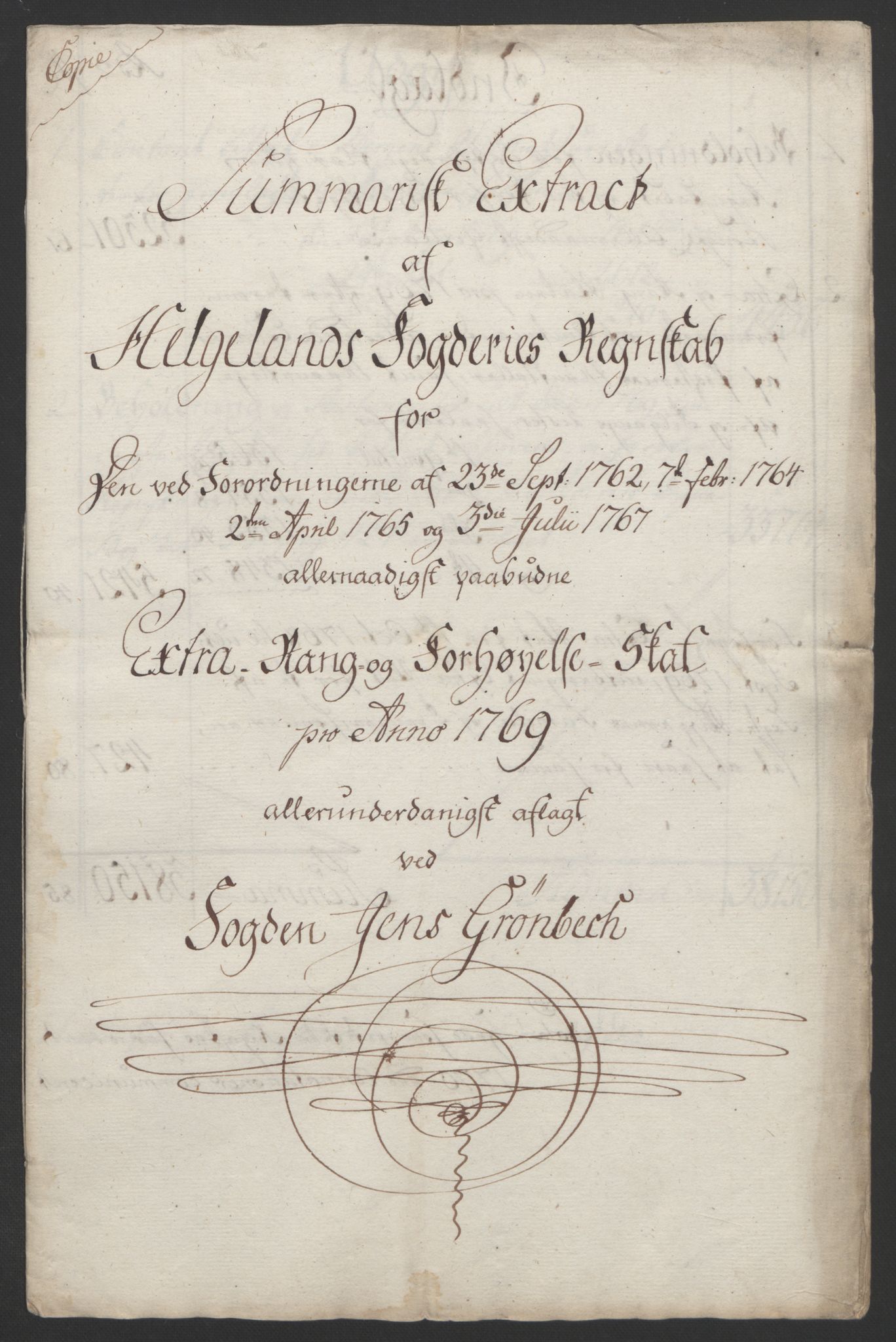 Rentekammeret inntil 1814, Reviderte regnskaper, Fogderegnskap, AV/RA-EA-4092/R65/L4573: Ekstraskatten Helgeland, 1762-1772, p. 223