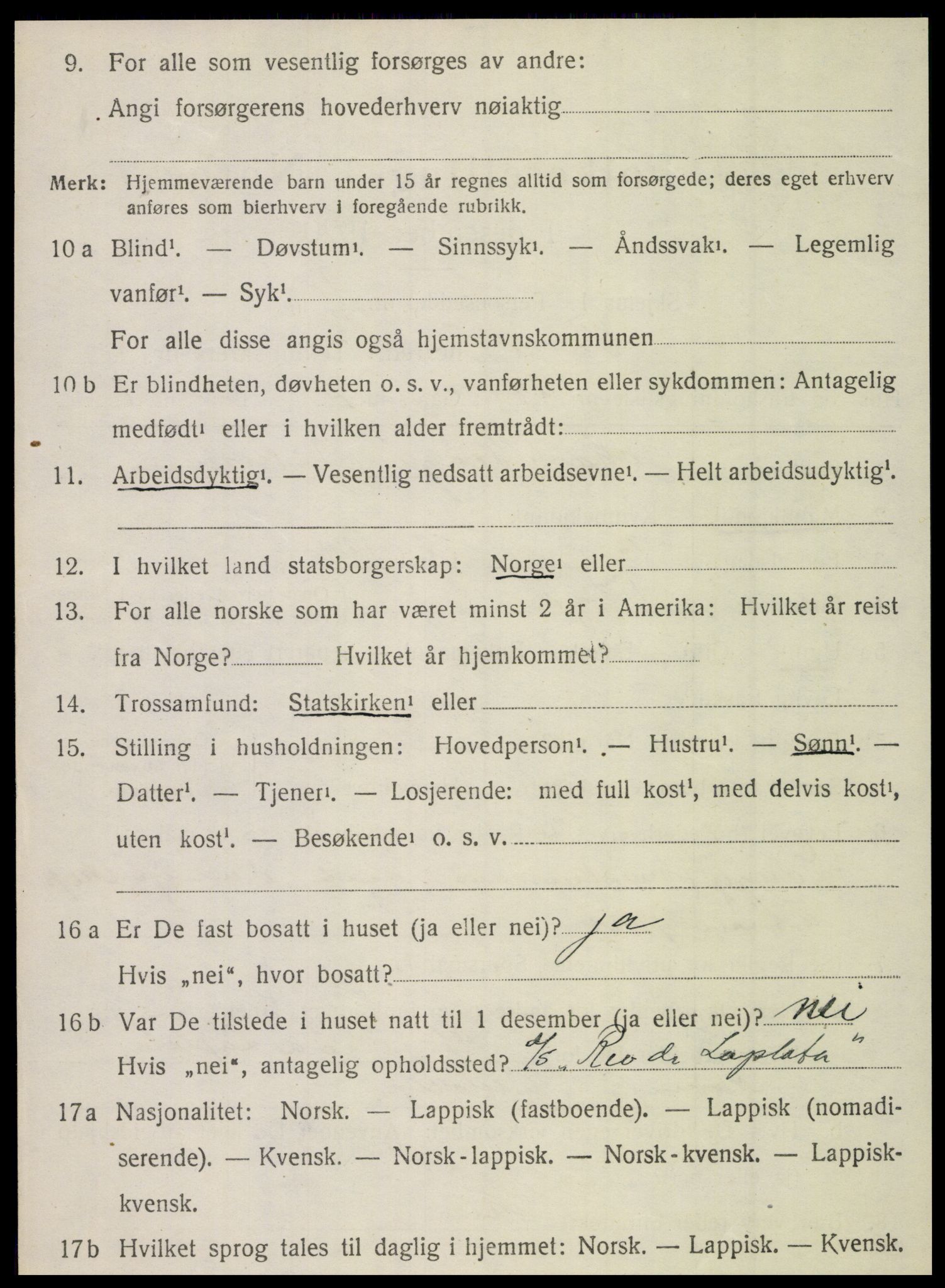 SAT, 1920 census for Vega, 1920, p. 1936