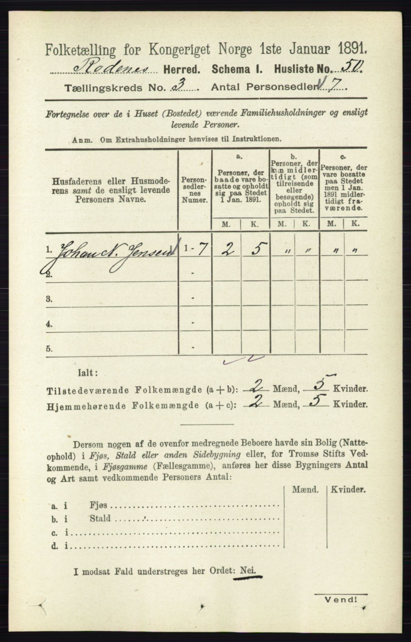 RA, 1891 census for 0120 Rødenes, 1891, p. 1178