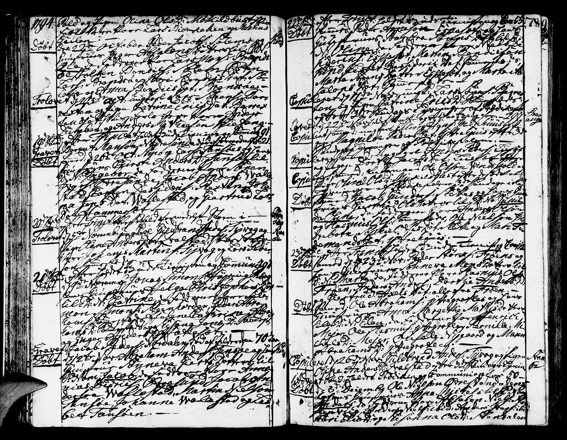 Kinn sokneprestembete, AV/SAB-A-80801/H/Haa/Haaa/L0003: Parish register (official) no. A 3, 1785-1821, p. 78