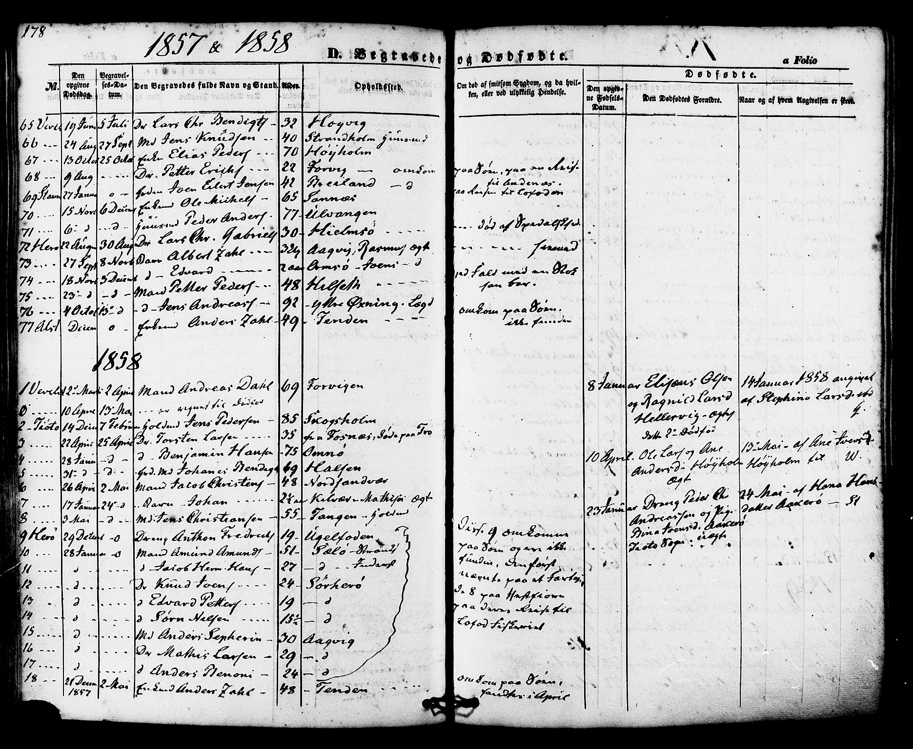 Ministerialprotokoller, klokkerbøker og fødselsregistre - Nordland, AV/SAT-A-1459/830/L0448: Parish register (official) no. 830A12, 1855-1878, p. 178