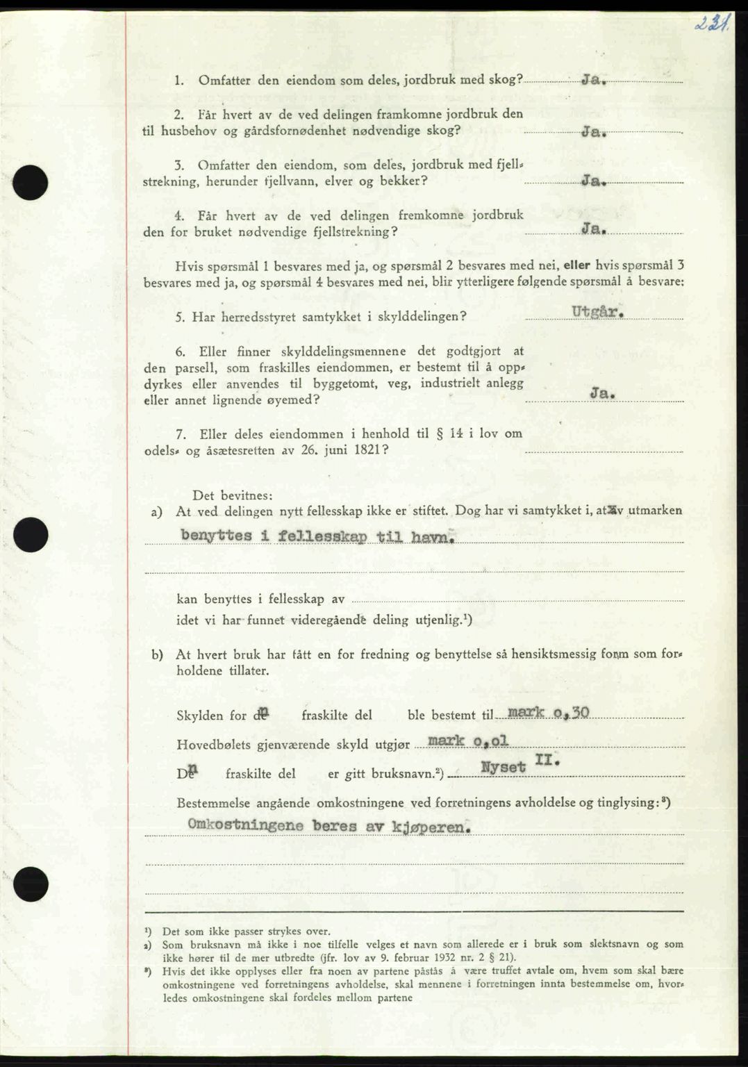 Nordmøre sorenskriveri, AV/SAT-A-4132/1/2/2Ca: Mortgage book no. A115, 1950-1950, Diary no: : 1643/1950