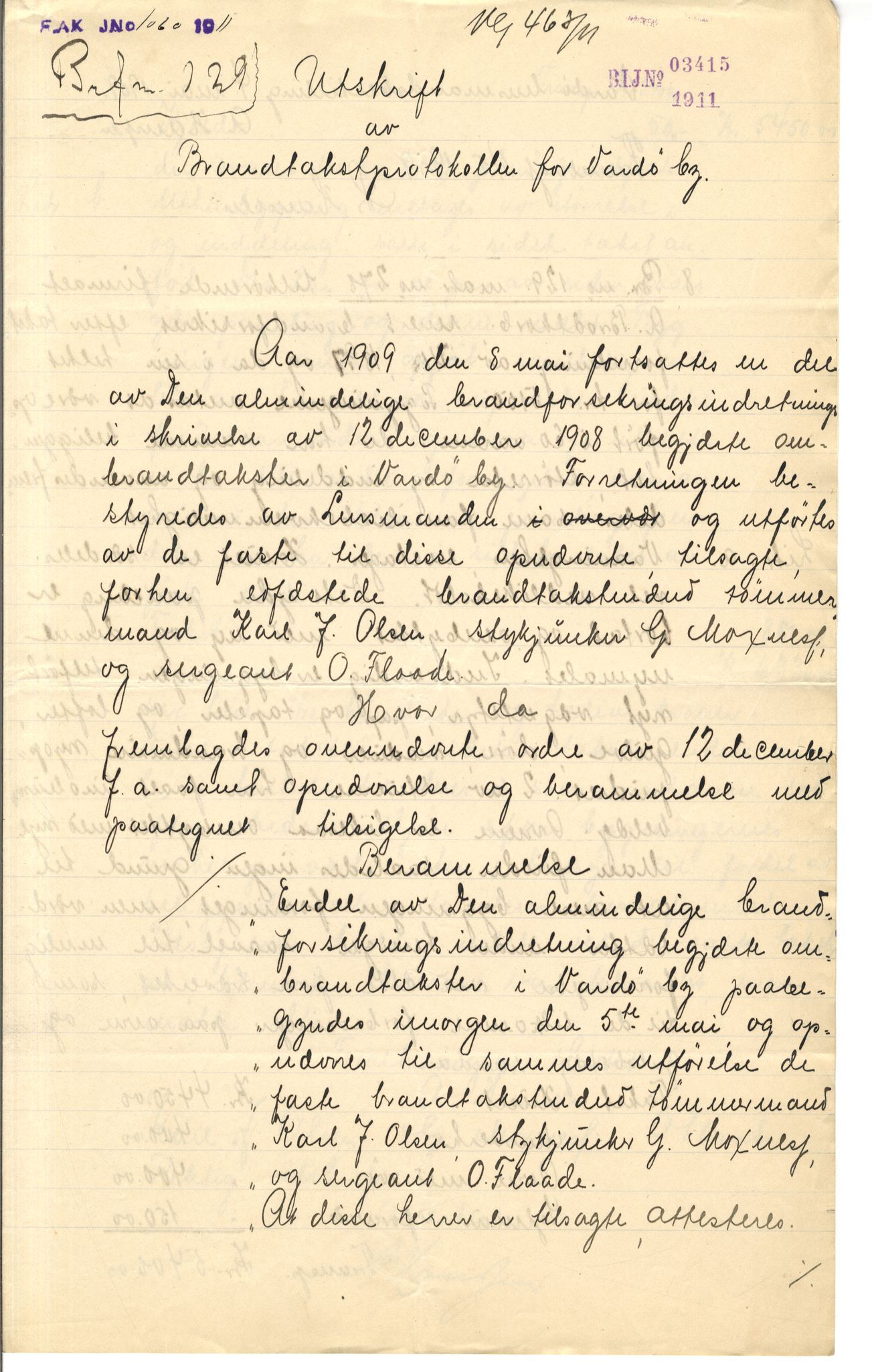 Brodtkorb handel A/S, VAMU/A-0001/Q/Qb/L0001: Skjøter og grunnbrev i Vardø by, 1822-1943, p. 435