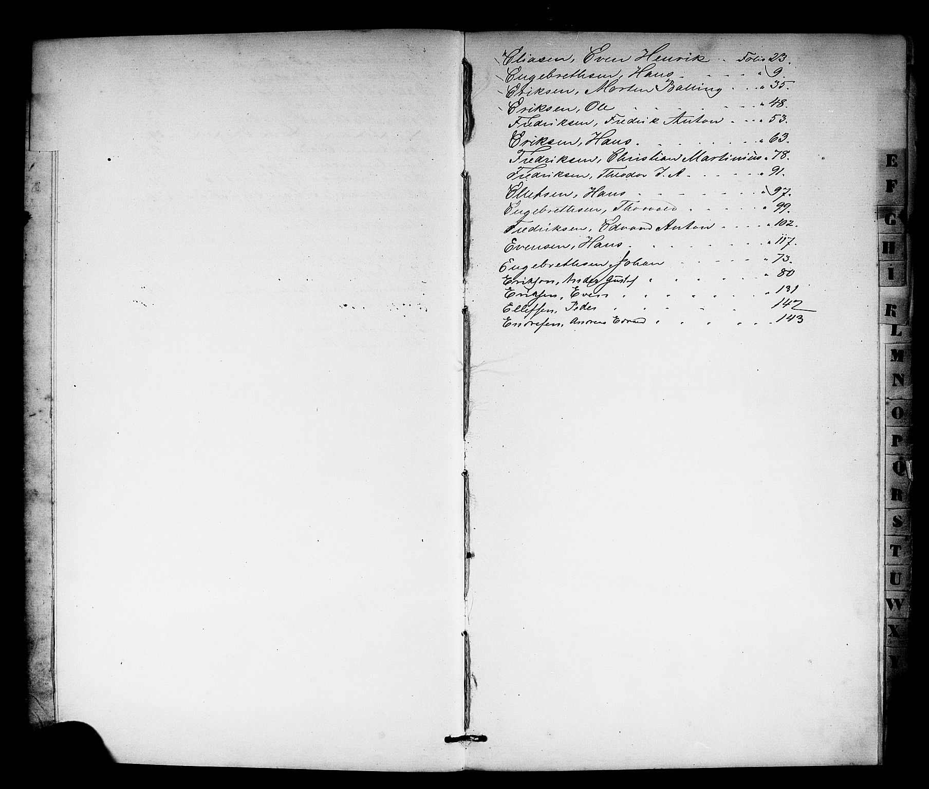 Horten innrulleringskontor, SAKO/A-785/F/Fc/L0002: Hovedrulle, 1861-1868, p. 5