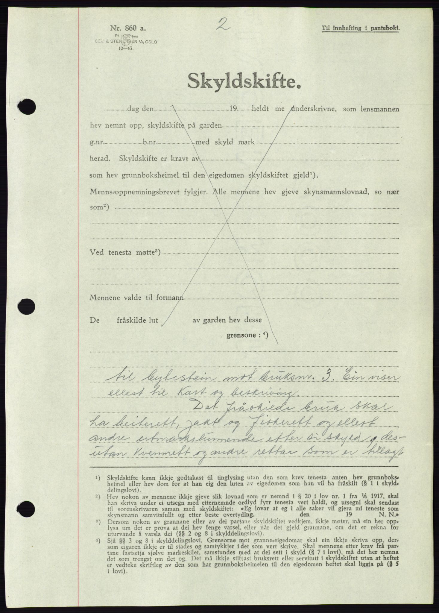 Søre Sunnmøre sorenskriveri, AV/SAT-A-4122/1/2/2C/L0077: Mortgage book no. 3A, 1945-1946, Diary no: : 446/1945