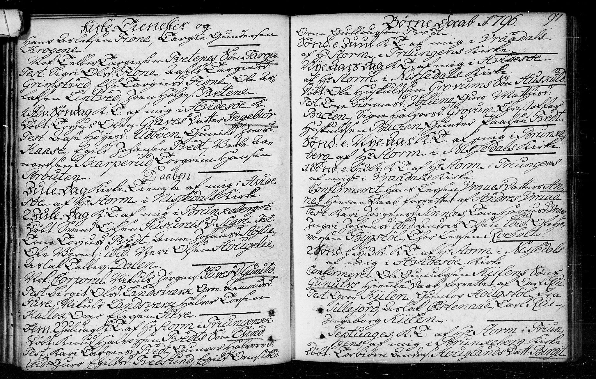 Kviteseid kirkebøker, AV/SAKO-A-276/F/Fa/L0003: Parish register (official) no. I 3, 1787-1799, p. 97