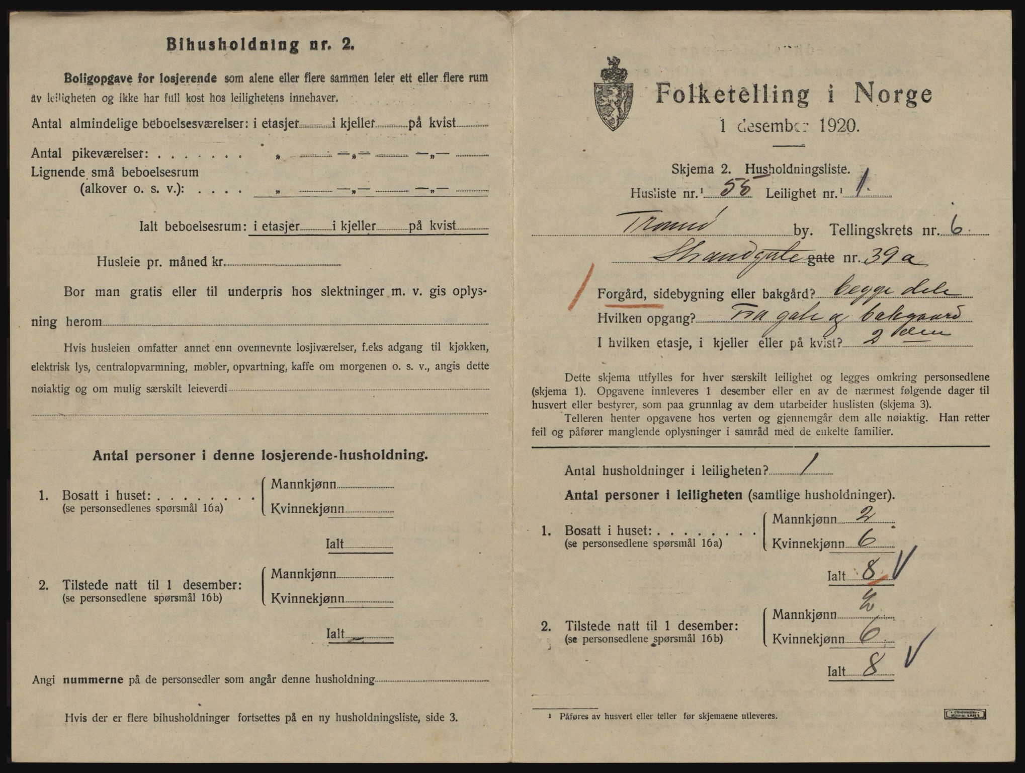 SATØ, 1920 census for Tromsø, 1920, p. 4209