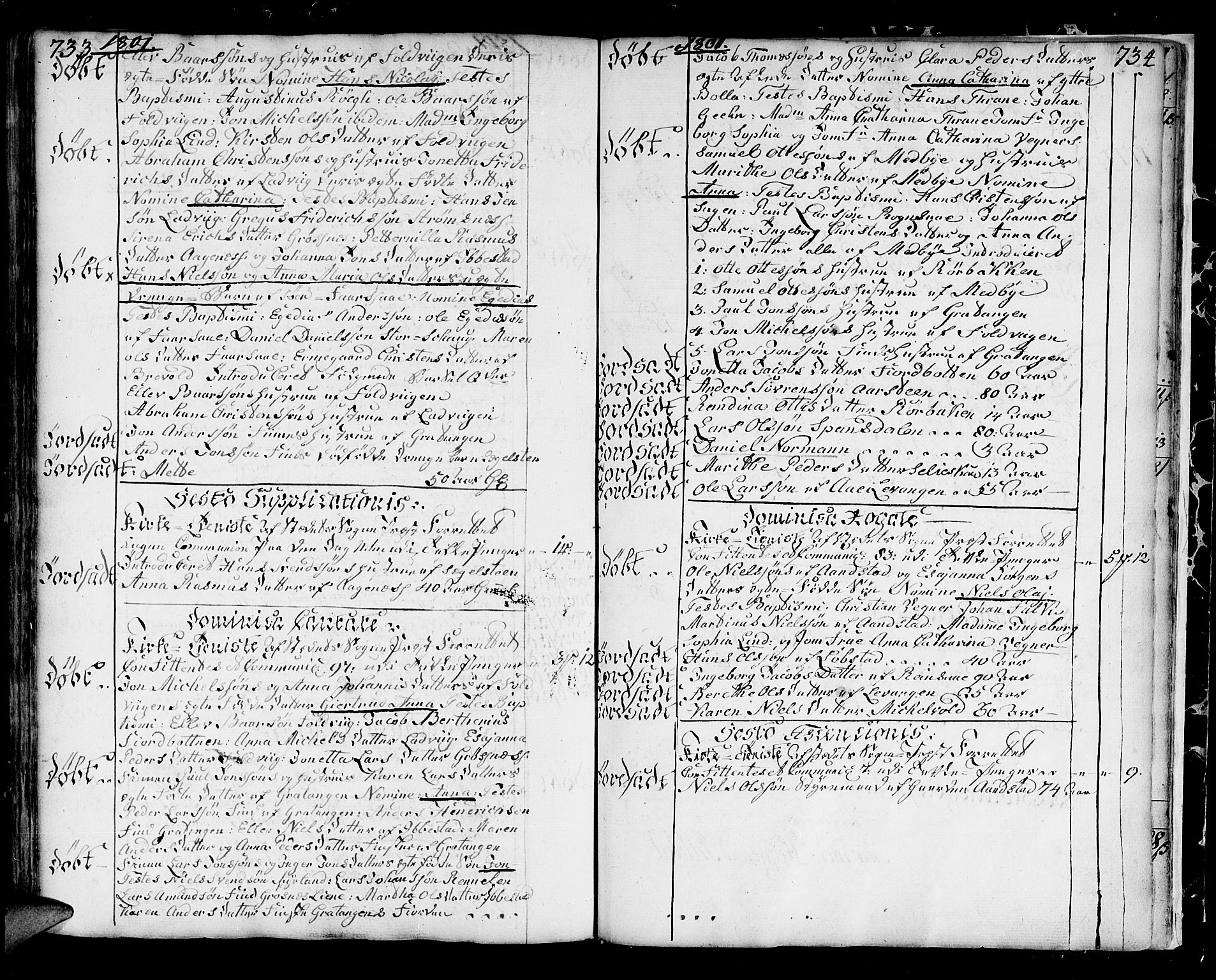 Ibestad sokneprestembete, SATØ/S-0077/H/Ha/Haa/L0003kirke: Parish register (official) no. 3, 1776-1801, p. 733-734