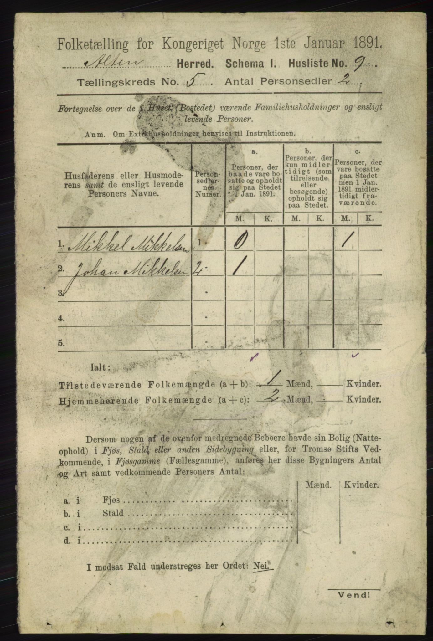 RA, 1891 census for 2012 Alta, 1891, p. 1629