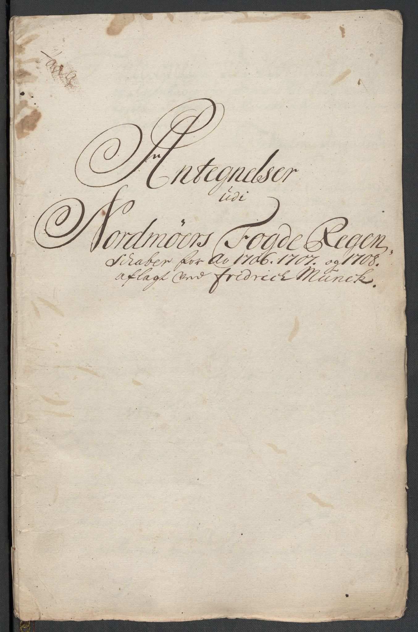 Rentekammeret inntil 1814, Reviderte regnskaper, Fogderegnskap, AV/RA-EA-4092/R56/L3743: Fogderegnskap Nordmøre, 1708, p. 164