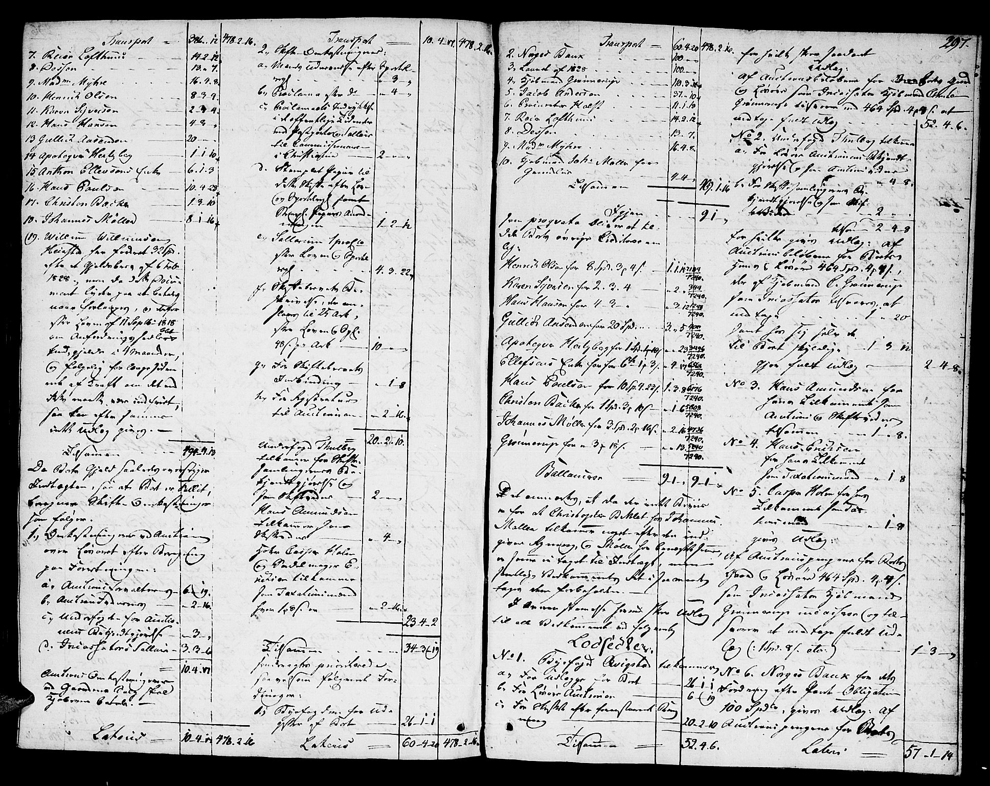 Holmestrand byfogd, AV/SAKO-A-223/H/Hc/L0001: Skifteforhandlingsprotokoll, 1809-1830, p. 297