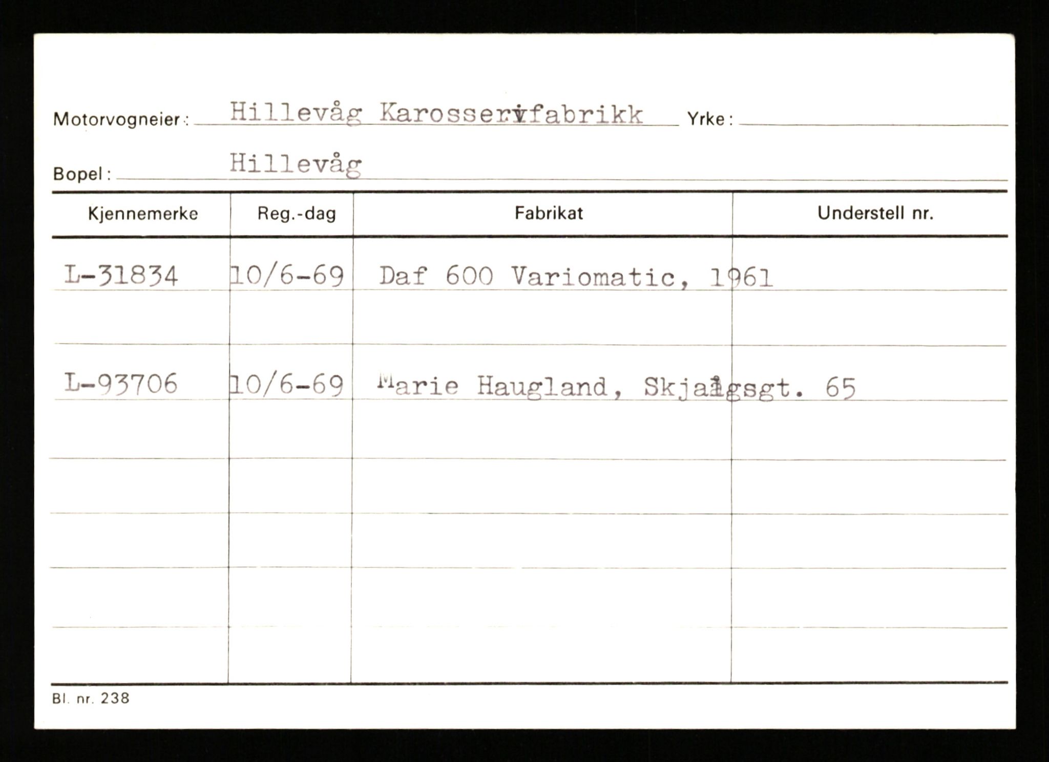 Stavanger trafikkstasjon, SAST/A-101942/0/G/L0005: Registreringsnummer: 23000 - 34245, 1930-1971, p. 2702