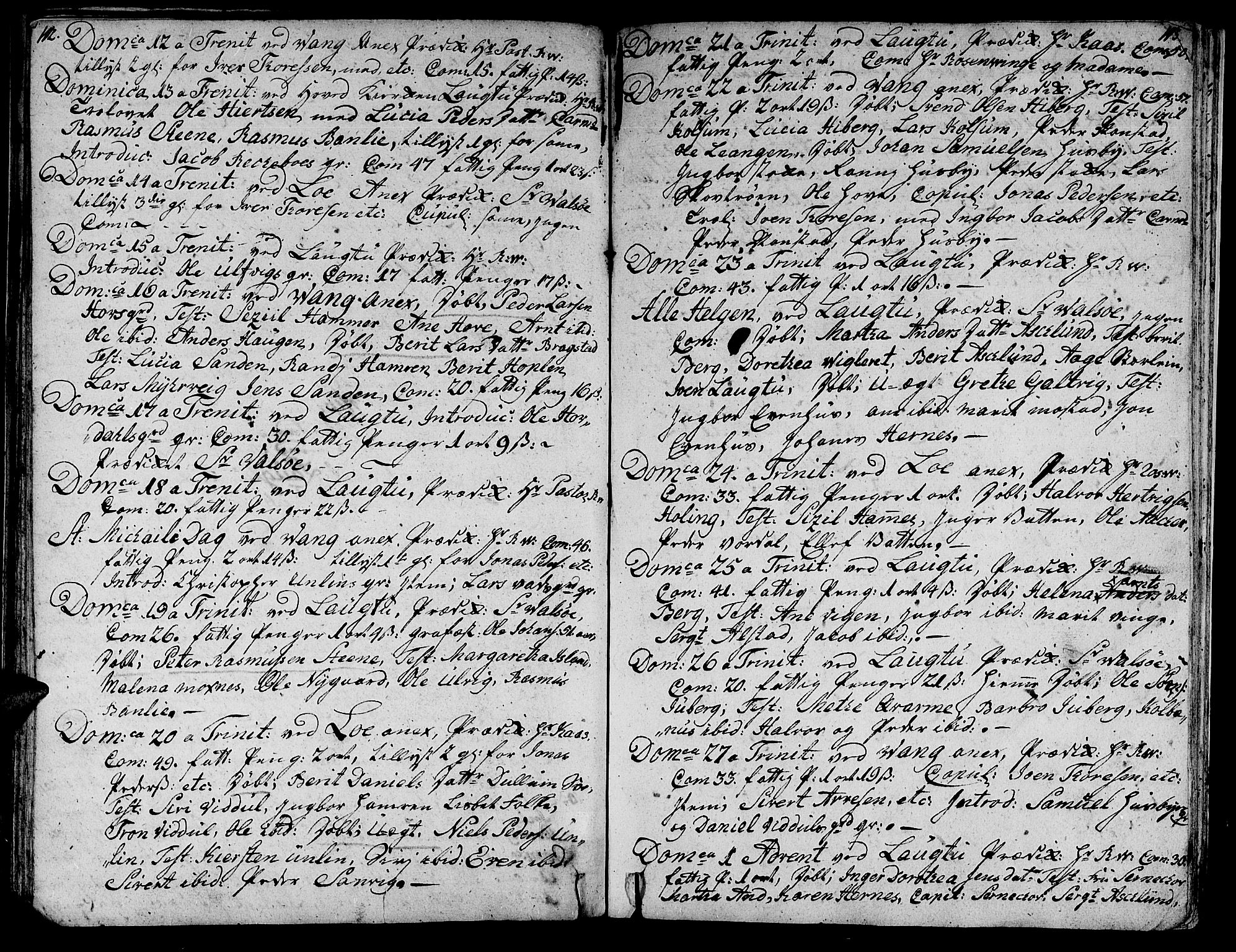 Ministerialprotokoller, klokkerbøker og fødselsregistre - Nord-Trøndelag, AV/SAT-A-1458/713/L0109: Parish register (official) no. 713A01, 1750-1778, p. 112-113