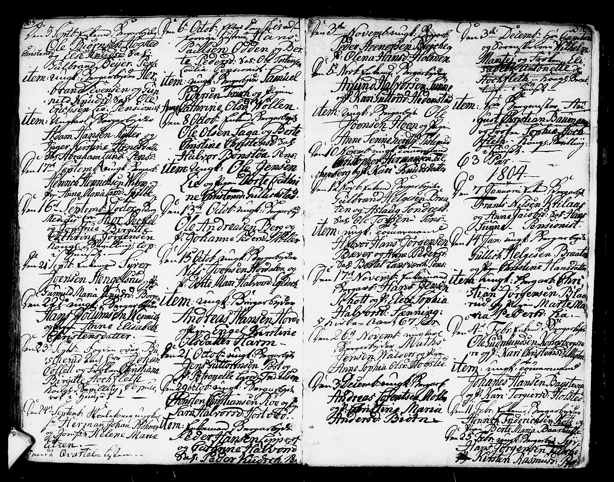 Kongsberg kirkebøker, SAKO/A-22/F/Fa/L0007: Parish register (official) no. I 7, 1795-1816, p. 370